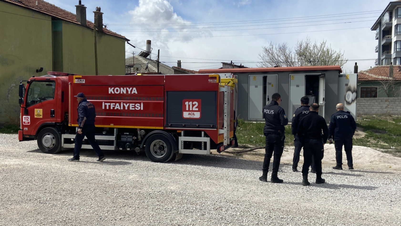 Konya'da Elektrik Trafosundaki Yangın Kontrol Altına Alındı