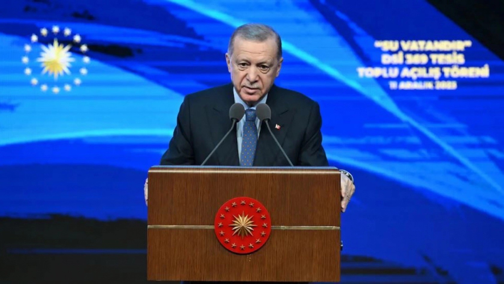 Cumhurbaşkanı Erdoğan, 53 milyar liralık su yatırımlarını açtı