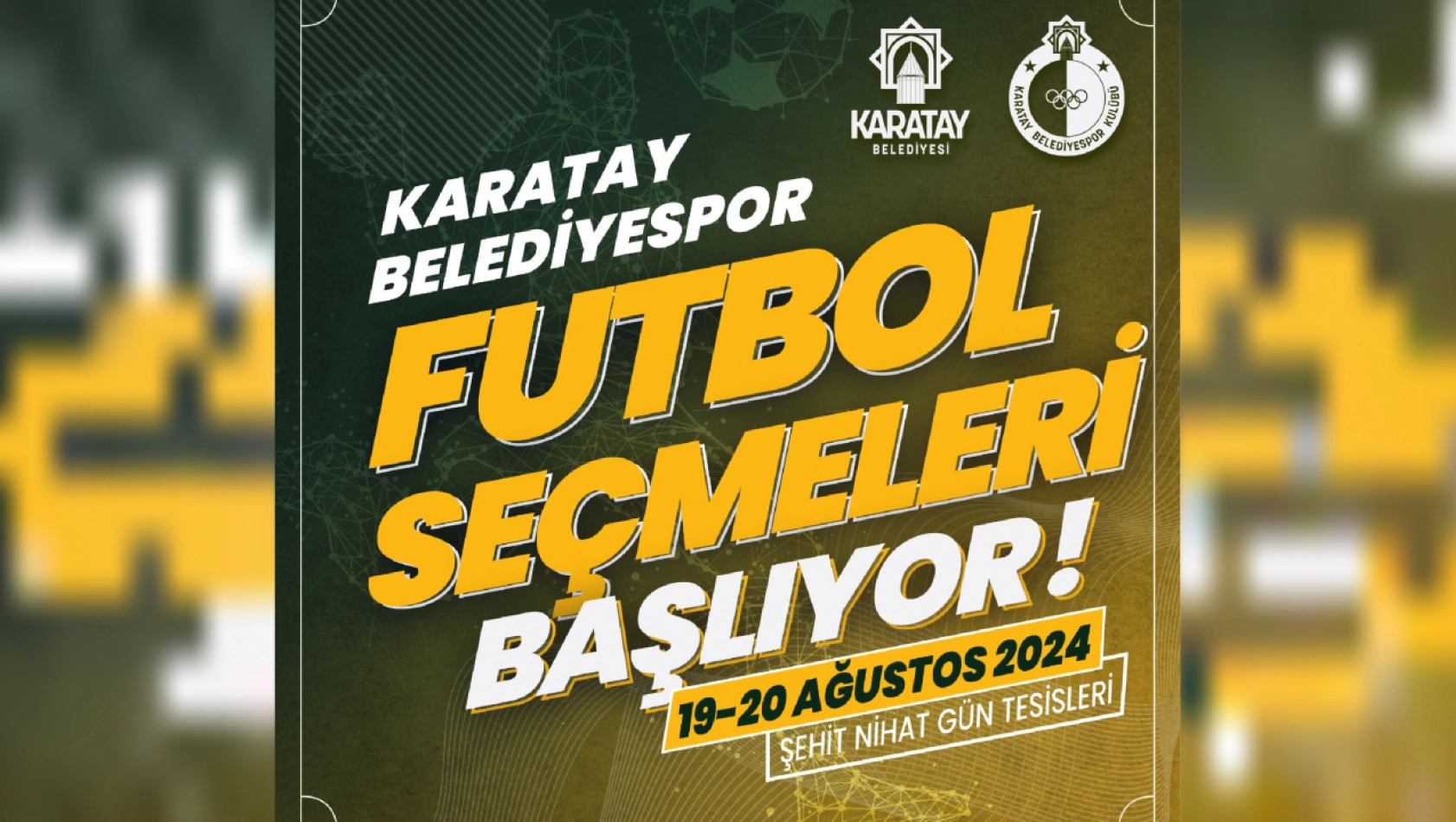 Karatay Belediyespor'da Futbolcu Seçmeleri Başlıyor!