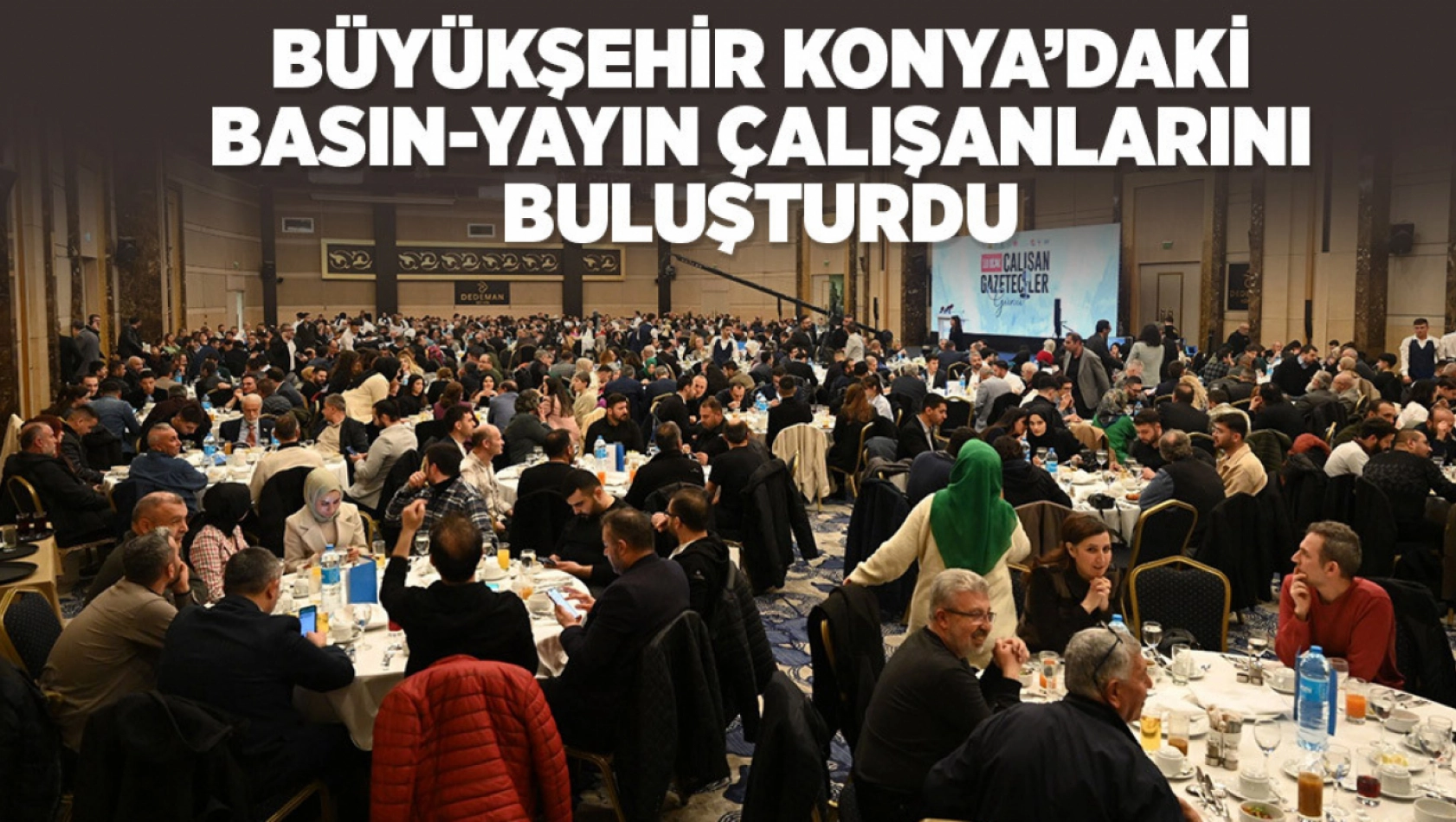 Konya'da Çalışan Gazeteciler Günü coşkuyla kutlandı
