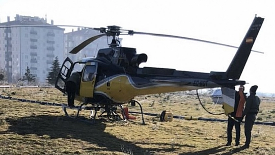 Konya'da görünen helikopterin gizemi çözüldü