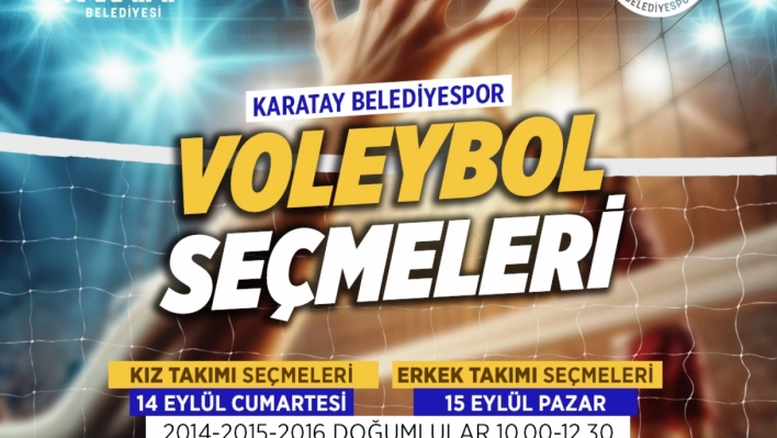 Konya'da Voleybol Altyapı Seçmeleri Başlıyor!