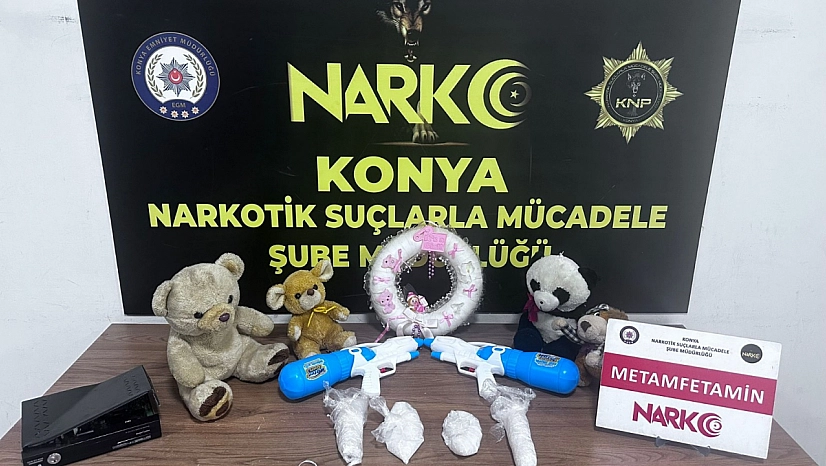 Konya'da oyuncakların içinden uyuşturucu çıktı!
