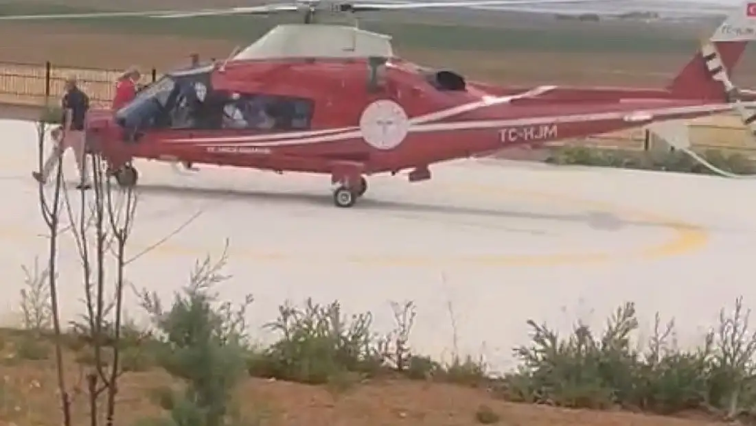 Kalp Krizi Geçiren Hasta Helikopter Ambulansla Konya’ya Sevk Edildi