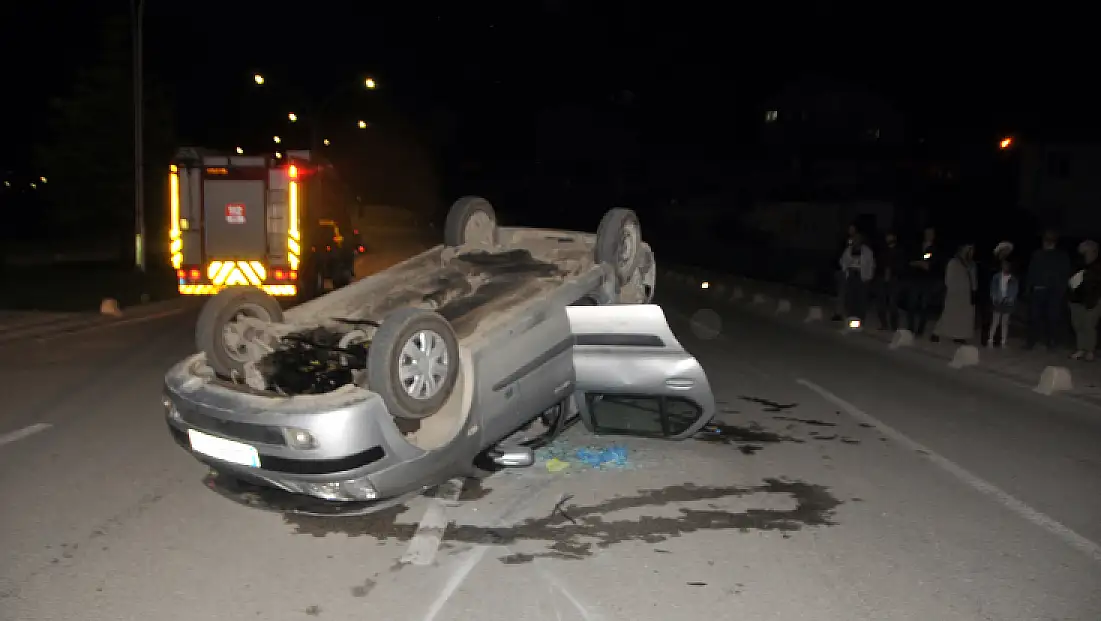 Karaman'da Otomobil Takla Attı, 6 Kişi Yaralandı