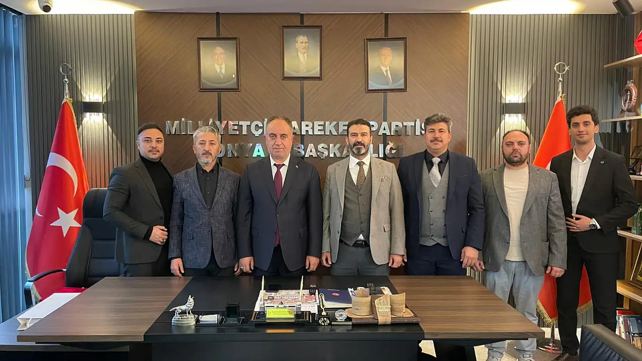Ticarette Birlik Topluluğu'ndan MHP Konya İl Başkanlığı'na Ziyaret