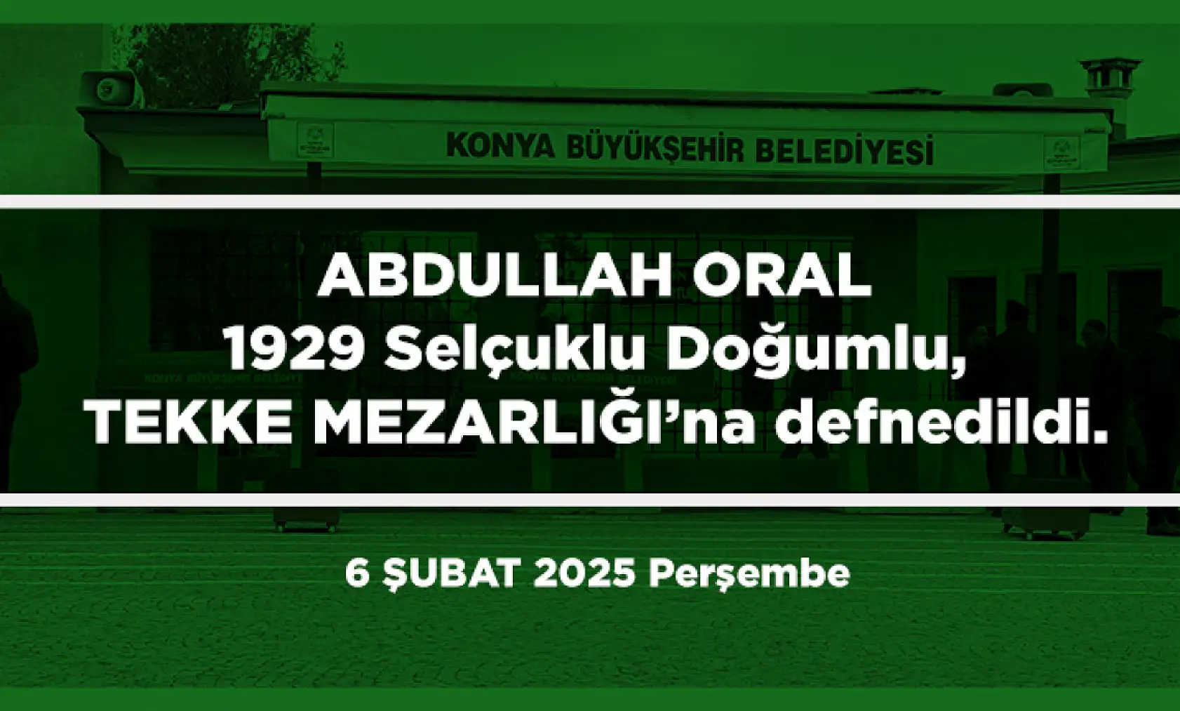 Konya'da Bugün 19 Kişi Toprağa Verildi (06 Şubat 2025)