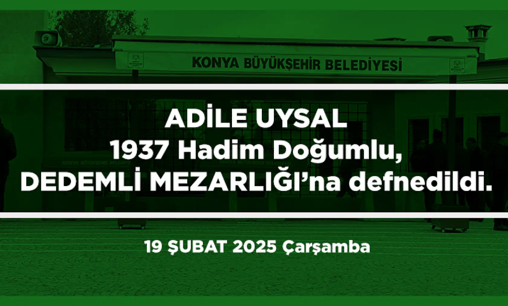 Konya'da Bugün 13 Kişi Toprağa Verildi