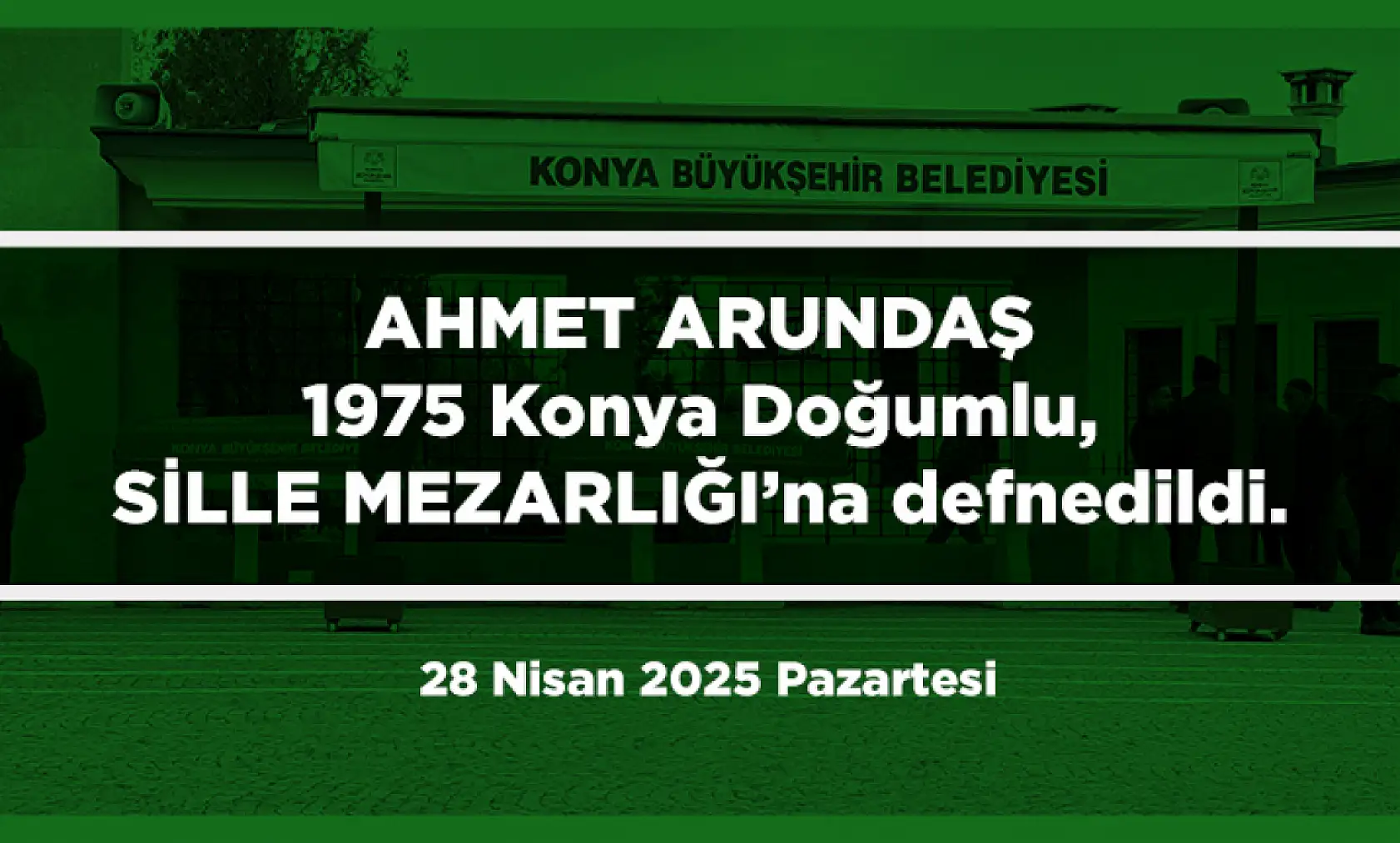Konya'da Bugün 20 Kişi Toprağa Verildi