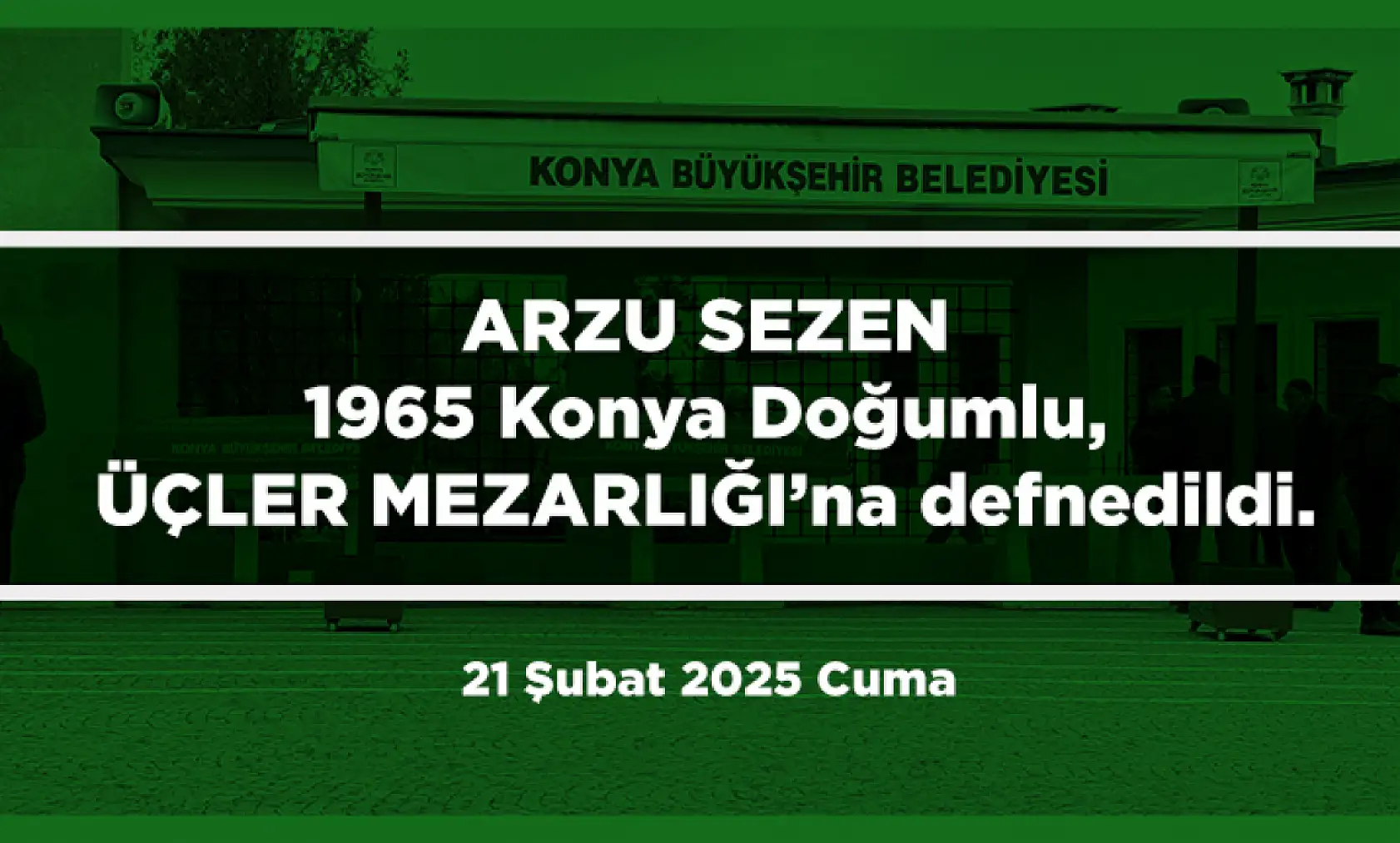 Konya'da Bugün 15 Kişi Toprağa Verildi