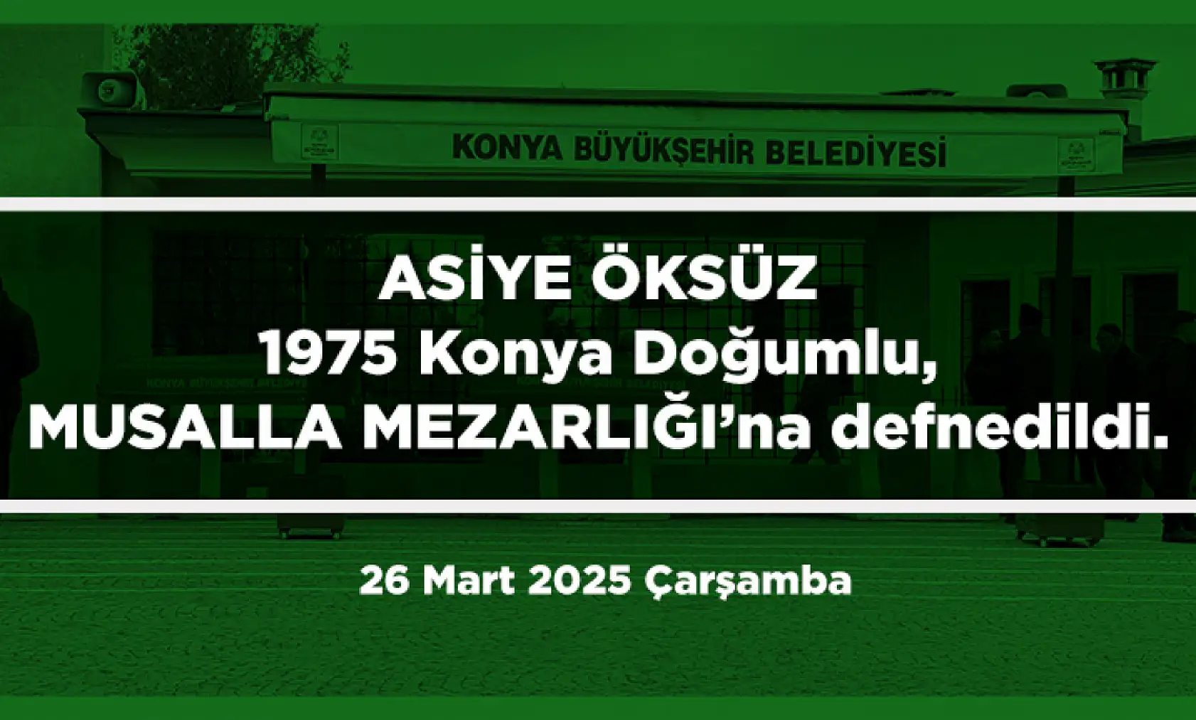 Konya'da Bugün 20 Kişi Toprağa Verildi