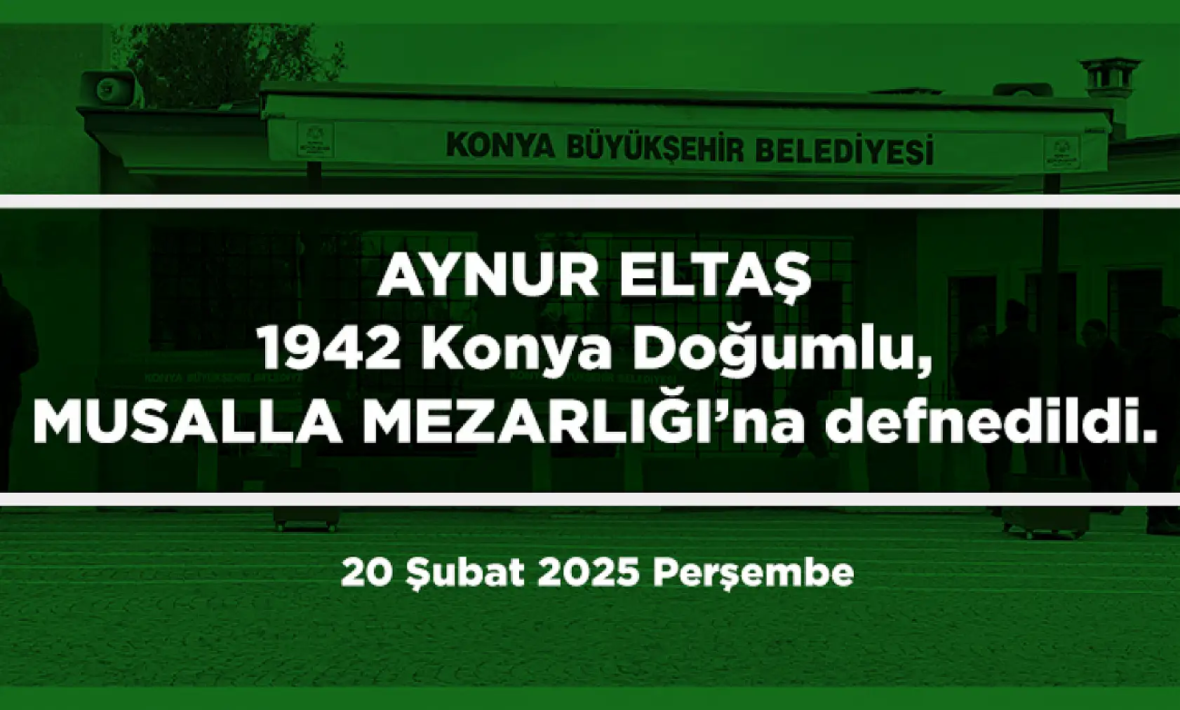 Konya'da Bugün 13 Kişi Toprağa Verildi