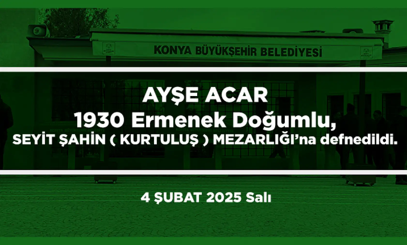 Konya'da Bugün 23 Kişi Toprağa Verildi (04 Şubat 2025)