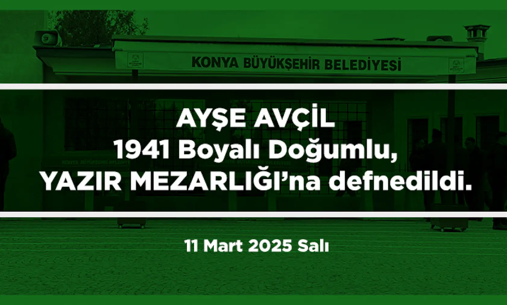 Konya'da Bugün 22 Kişi Toprağa Verildi