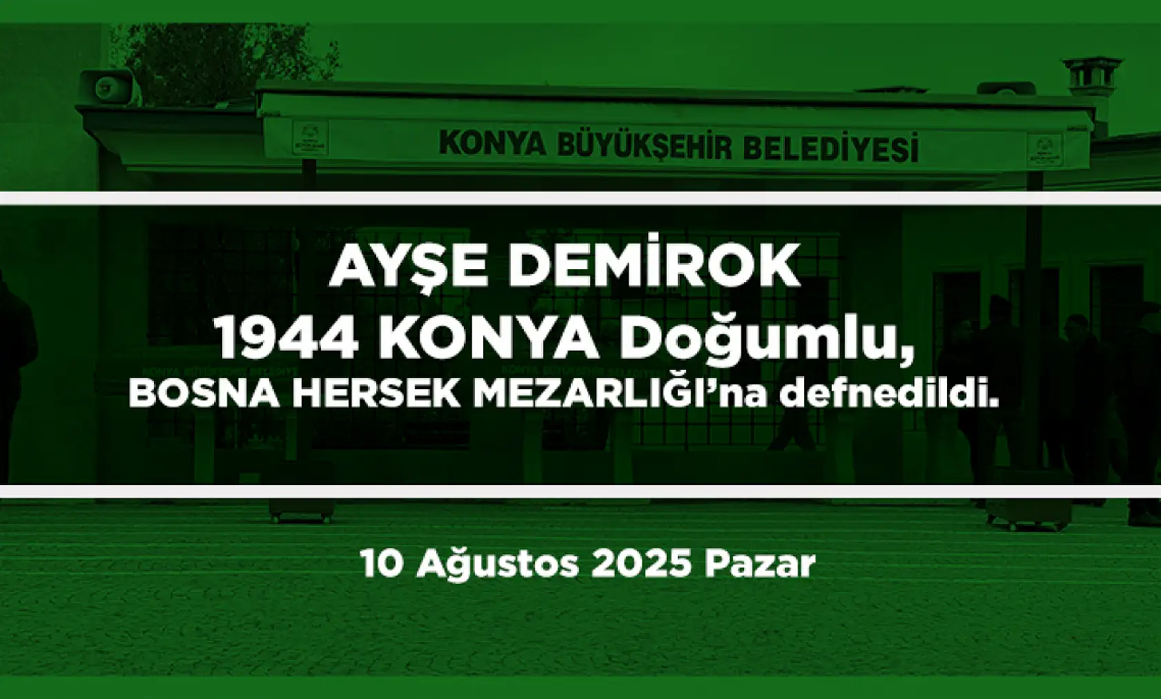 Konya'da Bugün 15 Kişi Toprağa Verildi