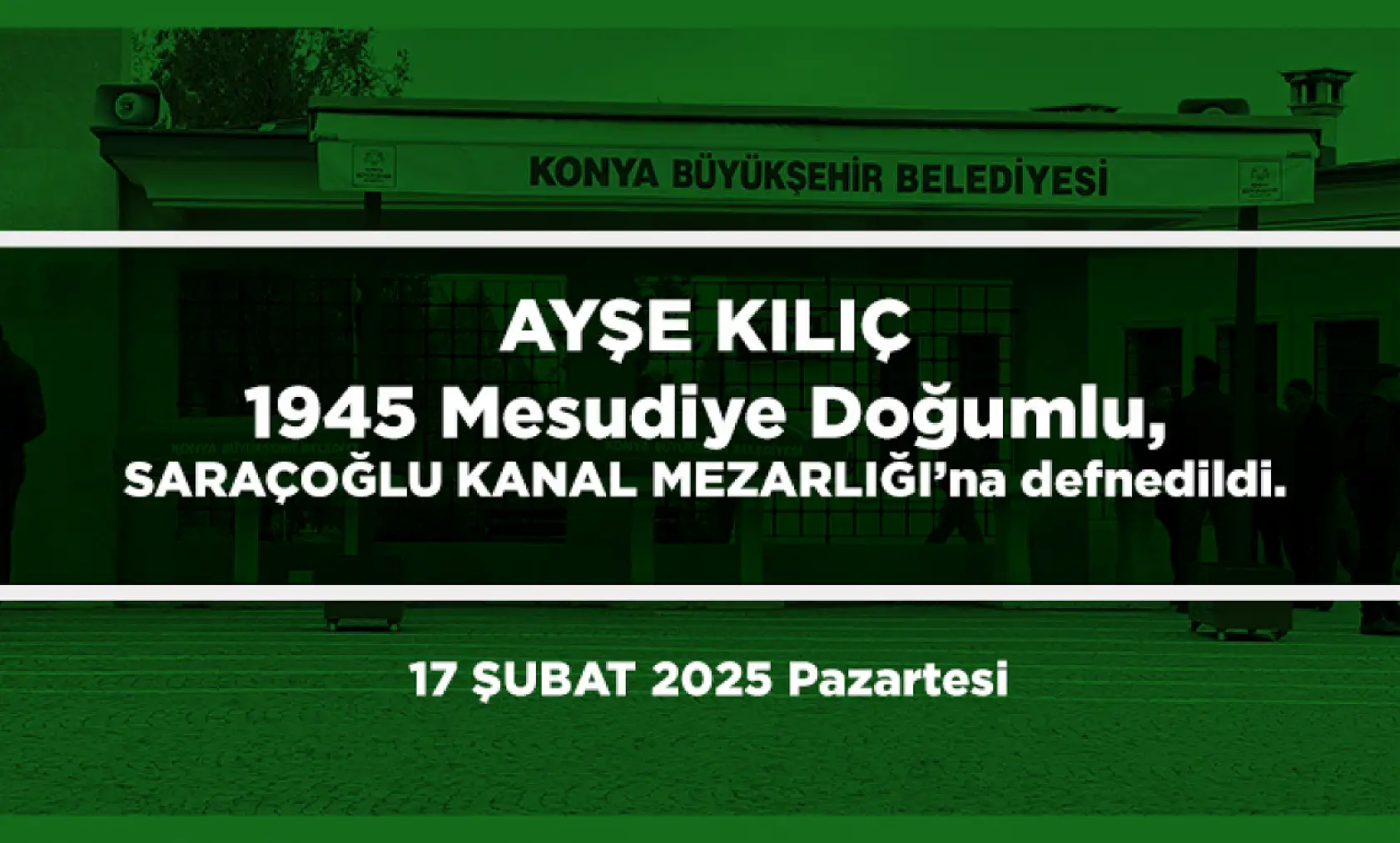 Konya'da Bugün 15 Kişi Toprağa Verildi