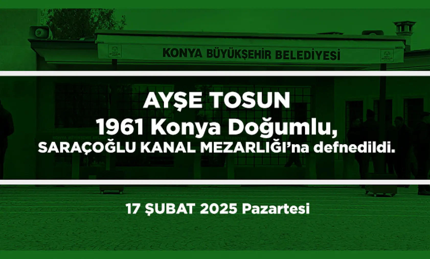 Konya'da Bugün 15 Kişi Toprağa Verildi