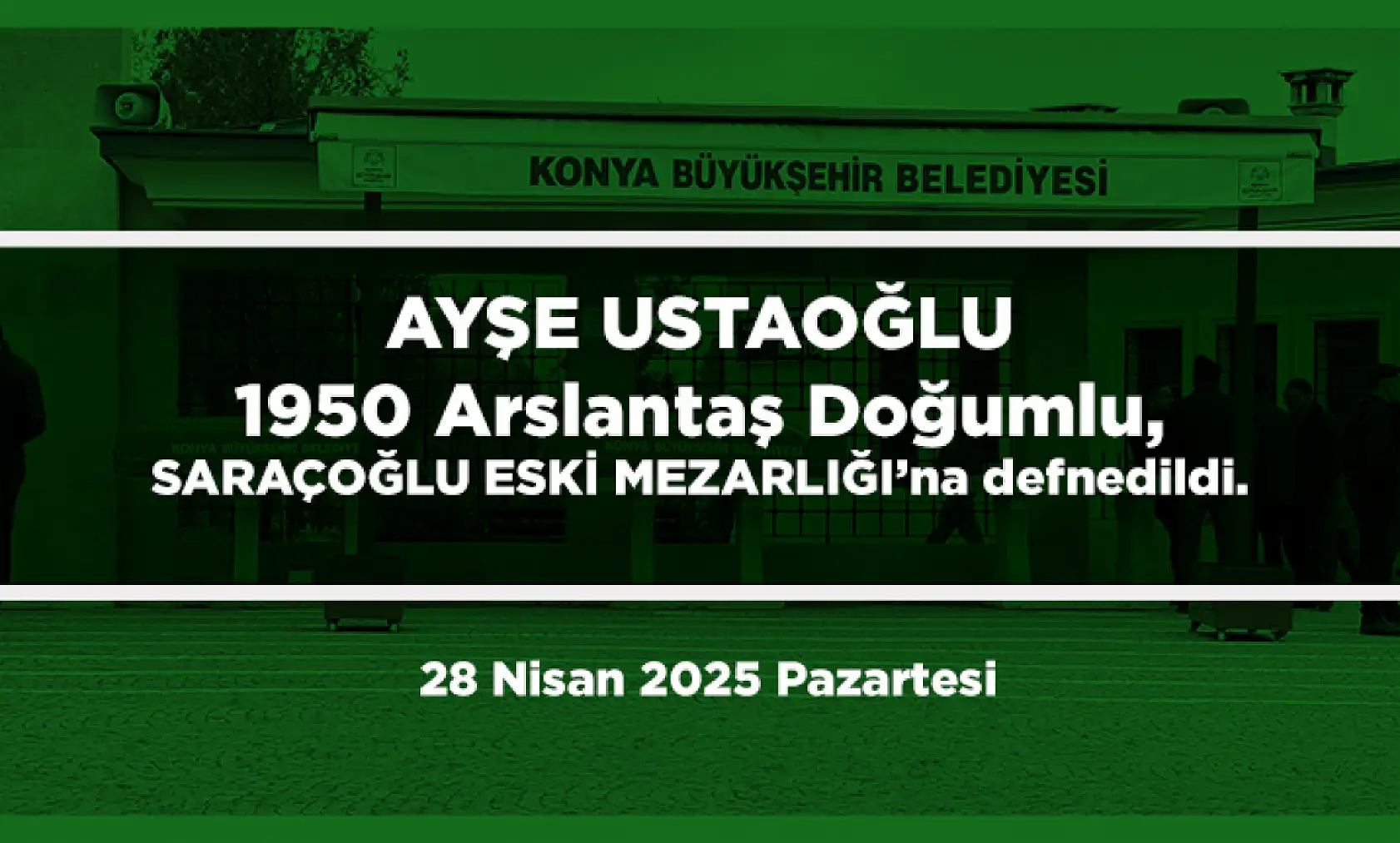 Konya'da Bugün 20 Kişi Toprağa Verildi