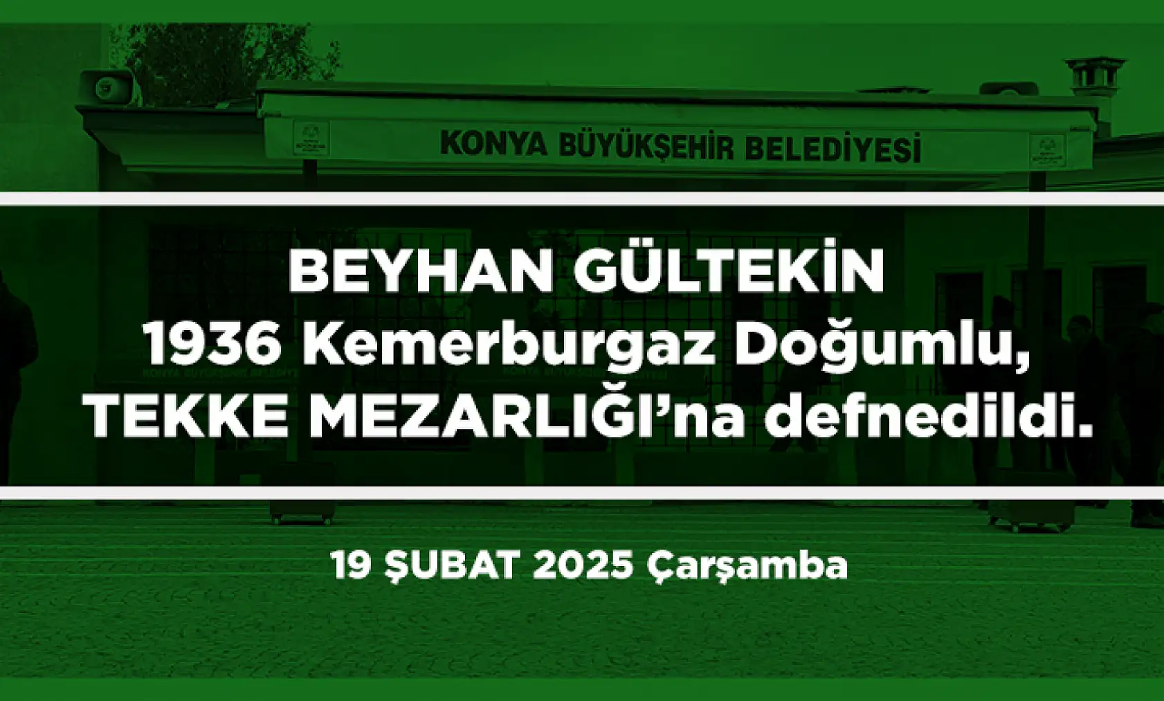 Konya'da Bugün 13 Kişi Toprağa Verildi