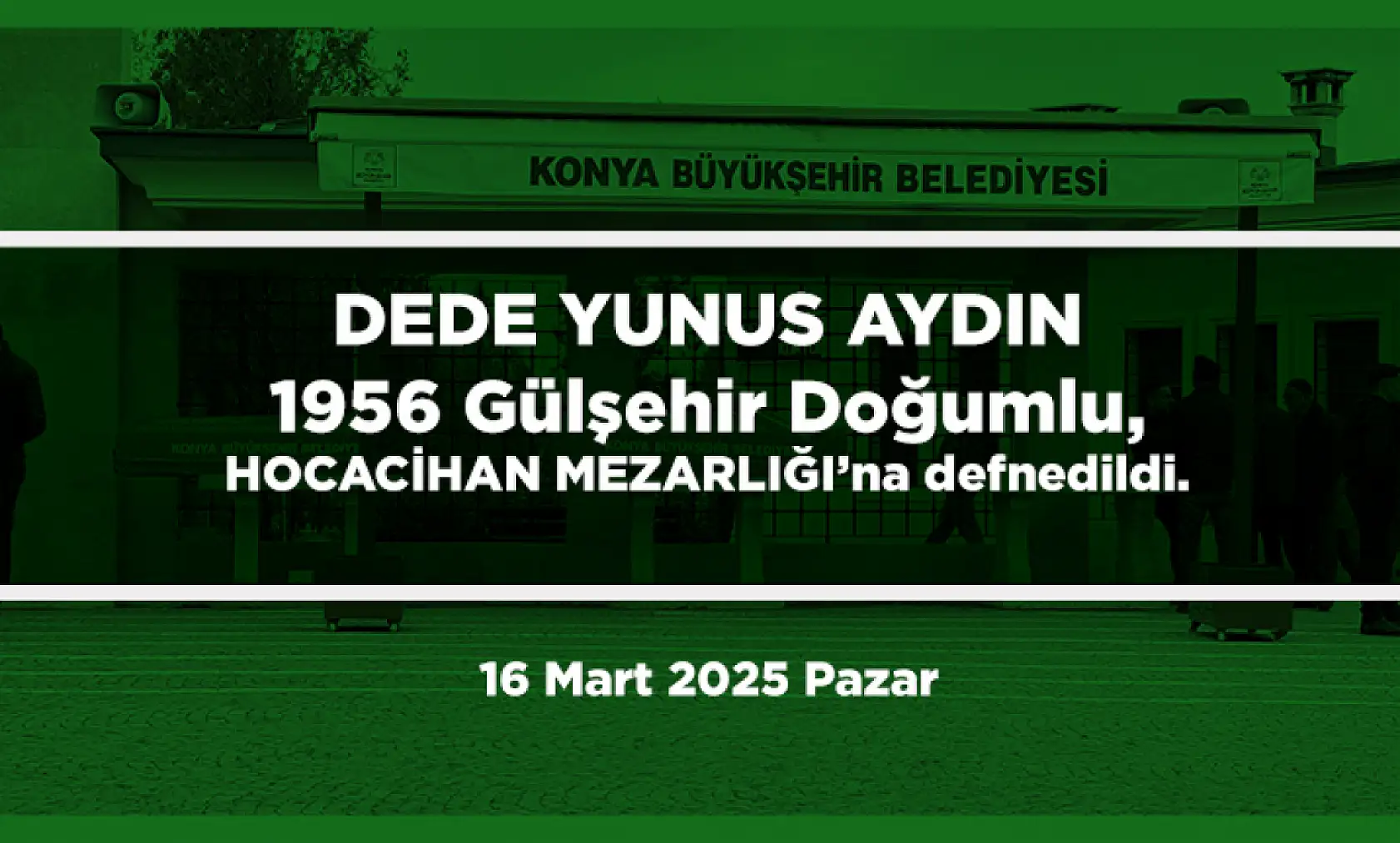 Konya'da Bugün 12 Kişi Toprağa Verildi