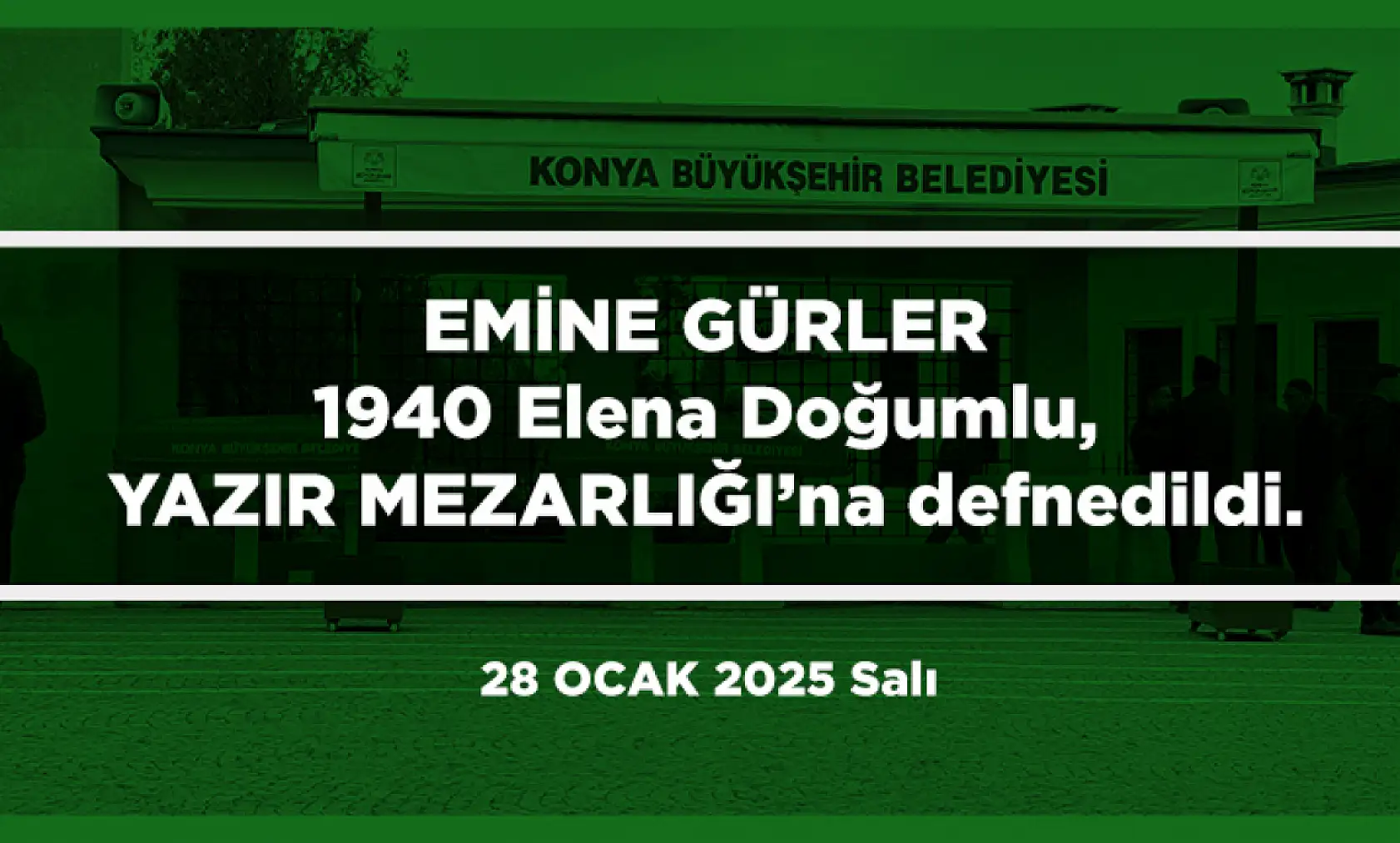 Konya'da Bugün 22 Kişi Toprağa Verildi (28 Ocak 2025)