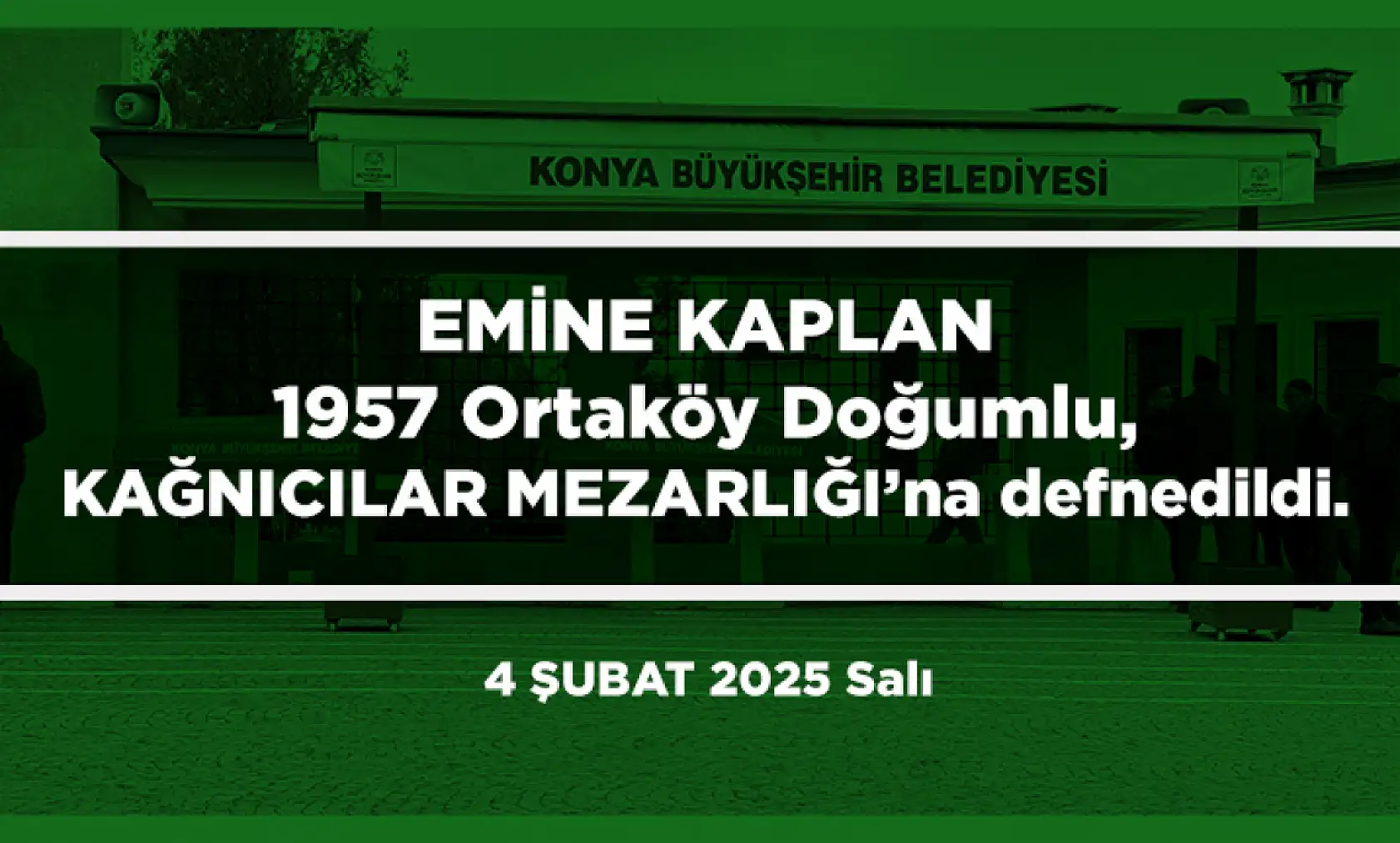 Konya'da Bugün 23 Kişi Toprağa Verildi (04 Şubat 2025)
