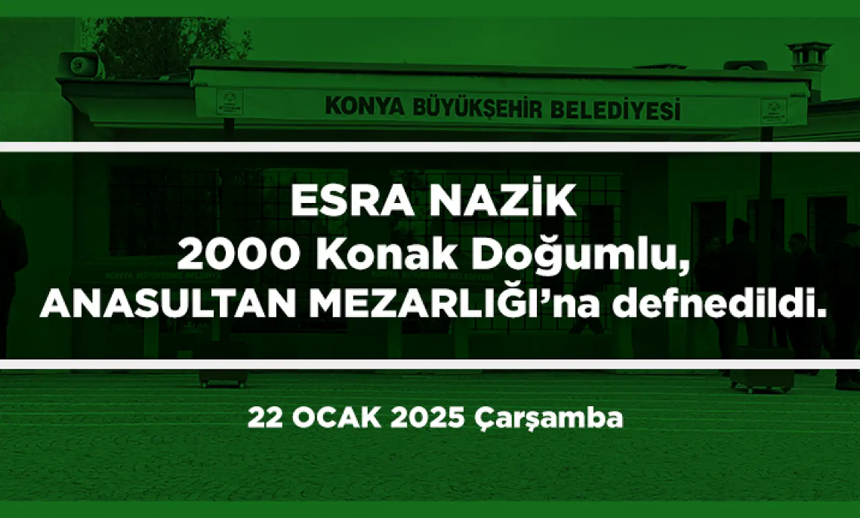 Konya'da Bugün 11 Kişi Son Yolculuğuna Uğurlandı (23 Ocak 2025)
