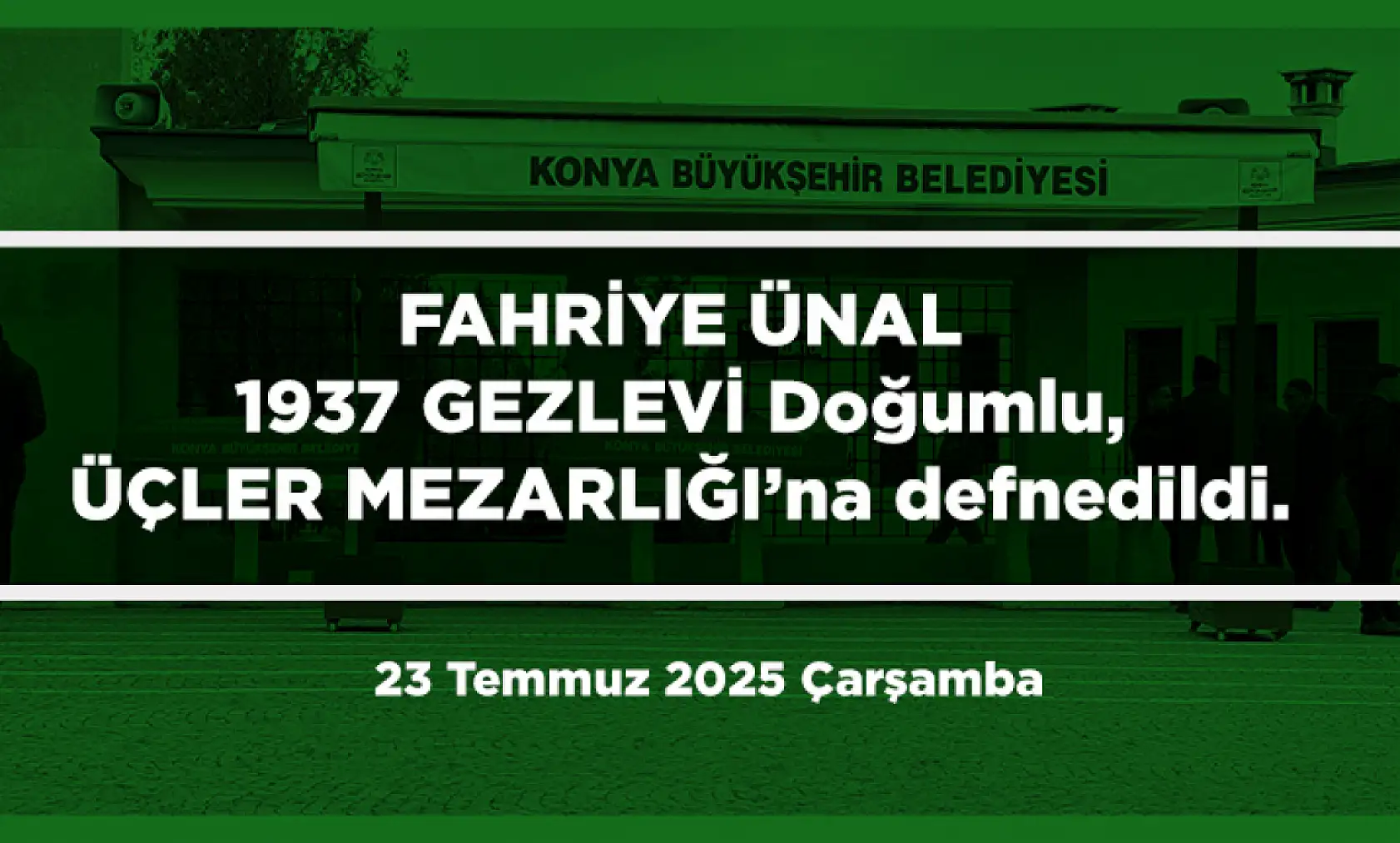 Konya'da 23 Temmuz'da 14 Kişi Hayatını Kaybetti