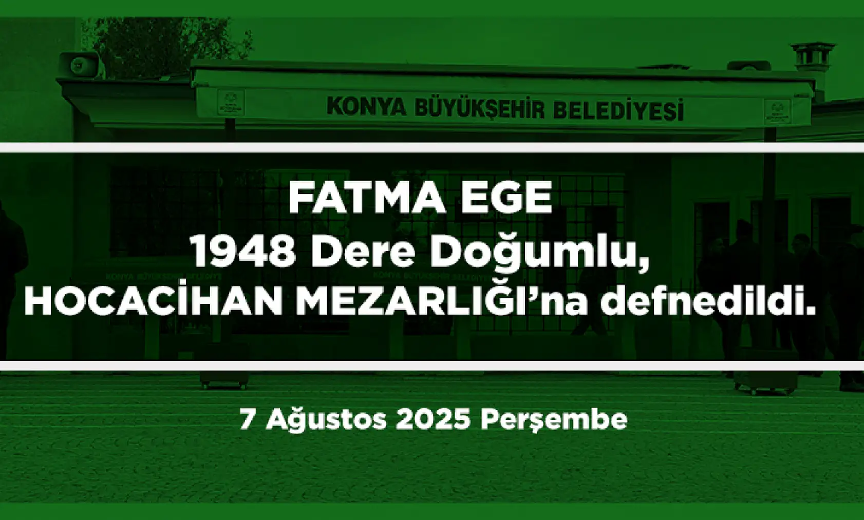 Konya'da Bugün 12 Kişi Toprağa Verildi