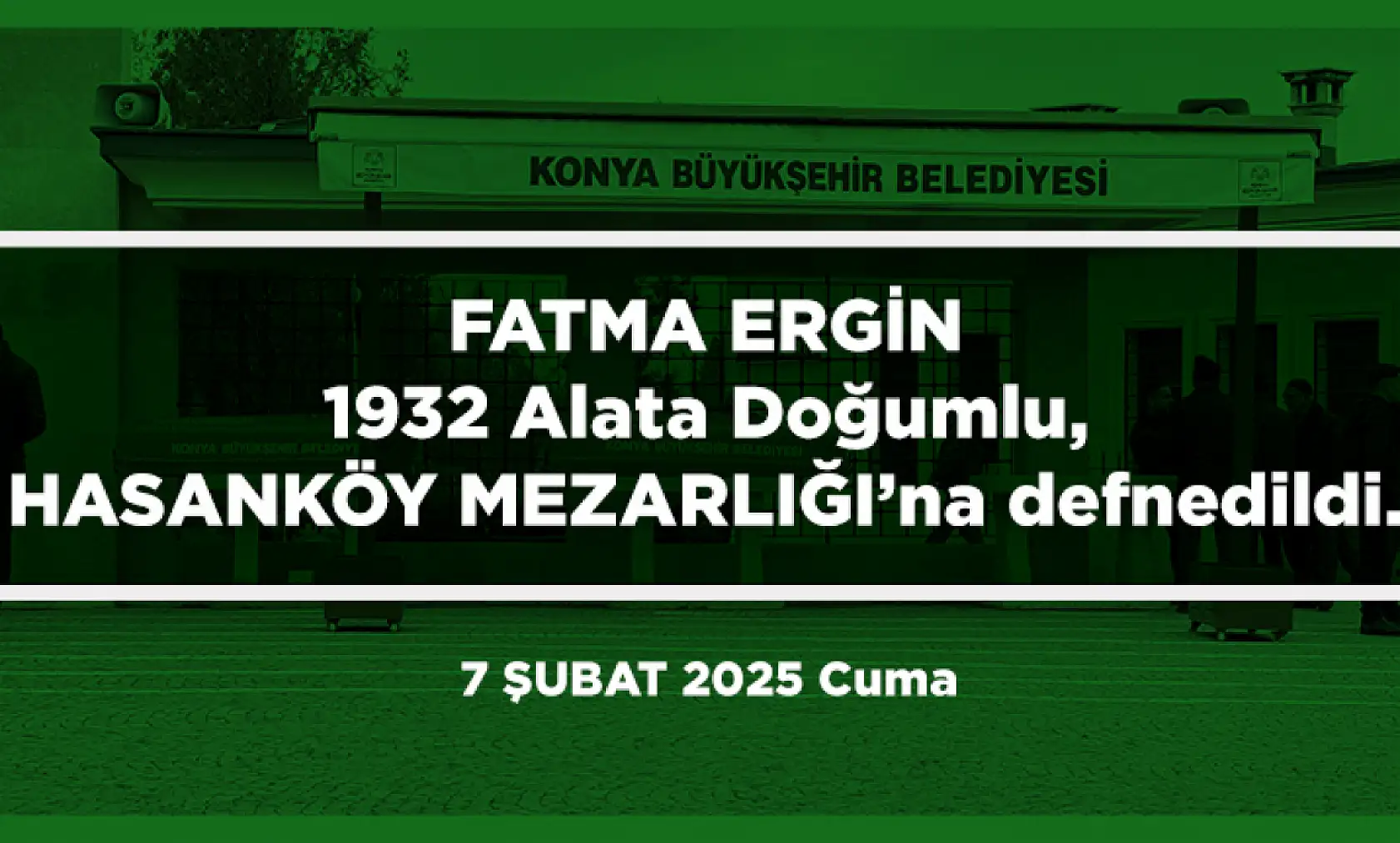 Konya'da Bugün 17 Kişi Toprağa Verildi (07 Şubat 2025)