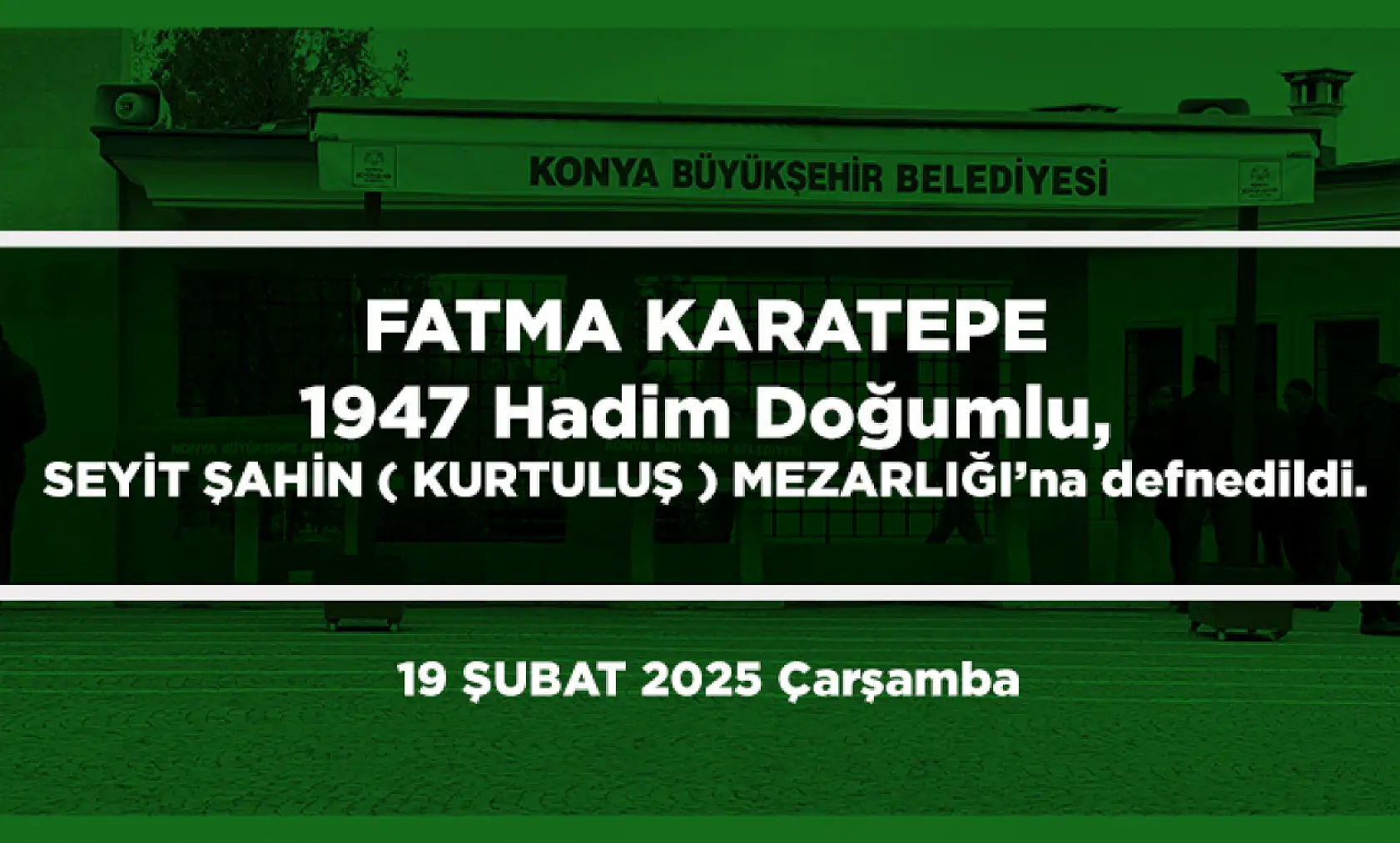 Konya'da Bugün 13 Kişi Toprağa Verildi