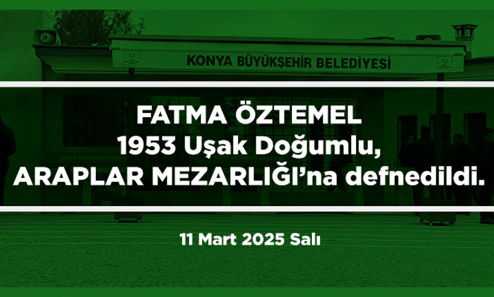 Konya'da Bugün 22 Kişi Toprağa Verildi