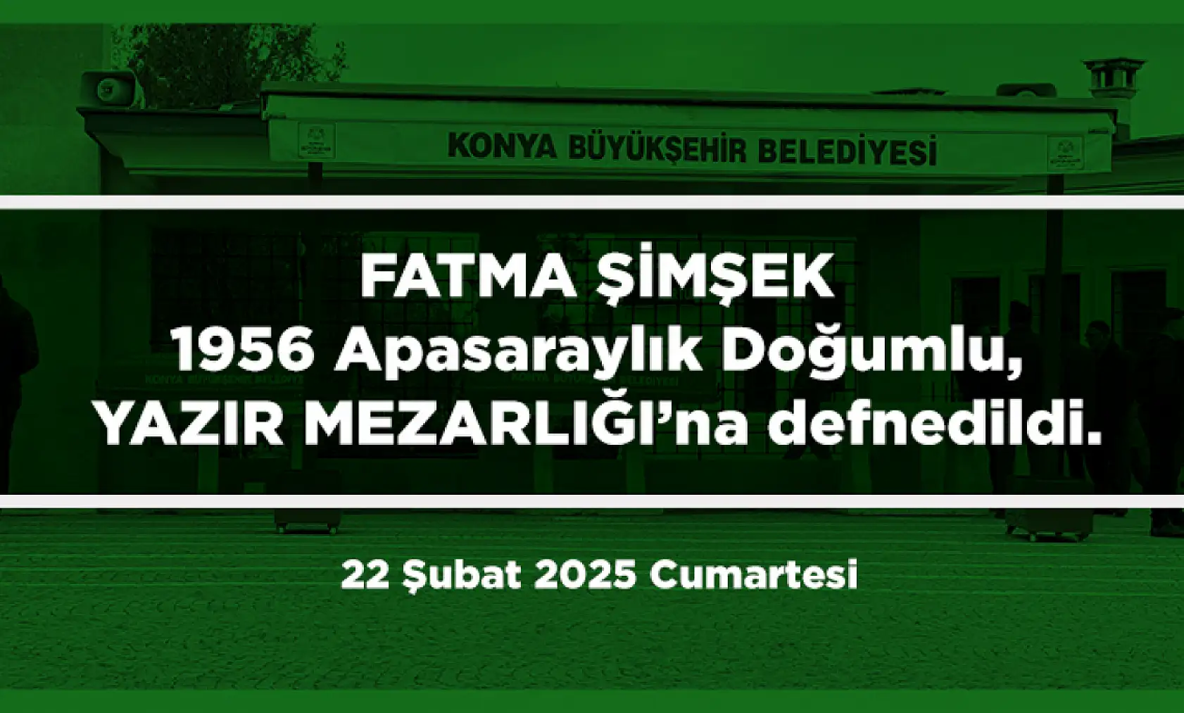 Konya'da Bugün 22 Kişi Toprağa Verildi