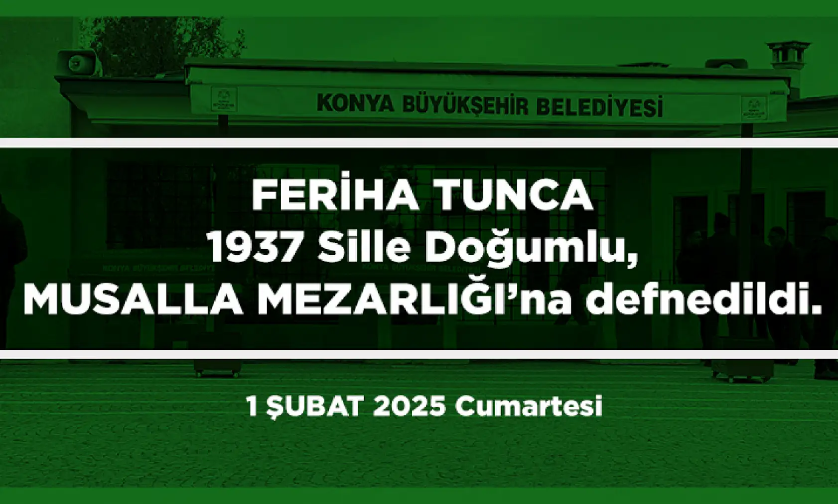 Konya'da Bugün 15 Kişi Toprağa Verildi (01 Şubat 2025)