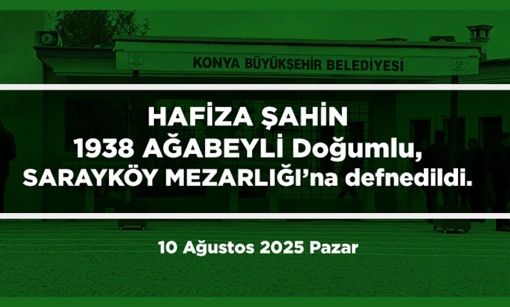 Konya'da Bugün 15 Kişi Toprağa Verildi