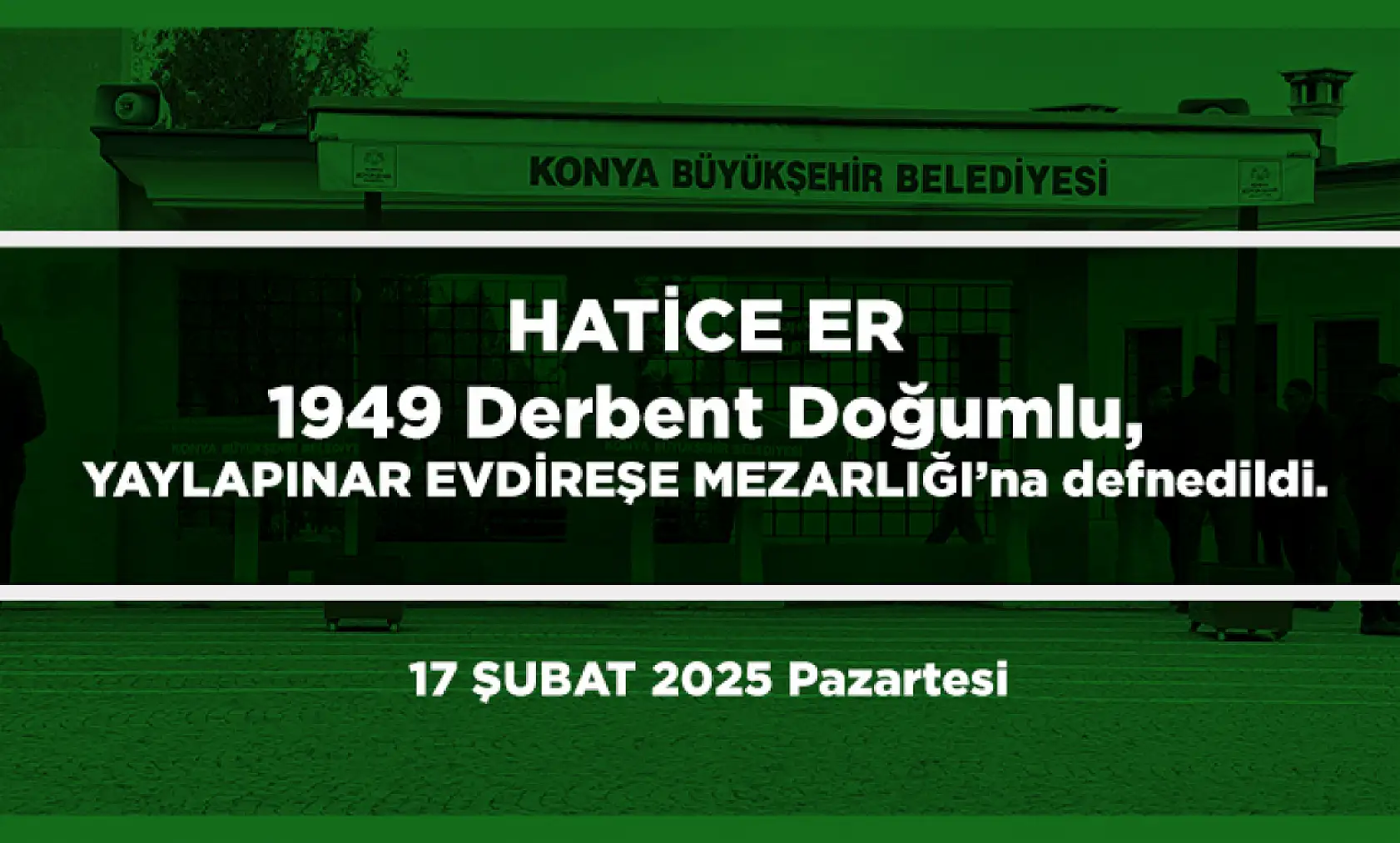 Konya'da Bugün 15 Kişi Toprağa Verildi