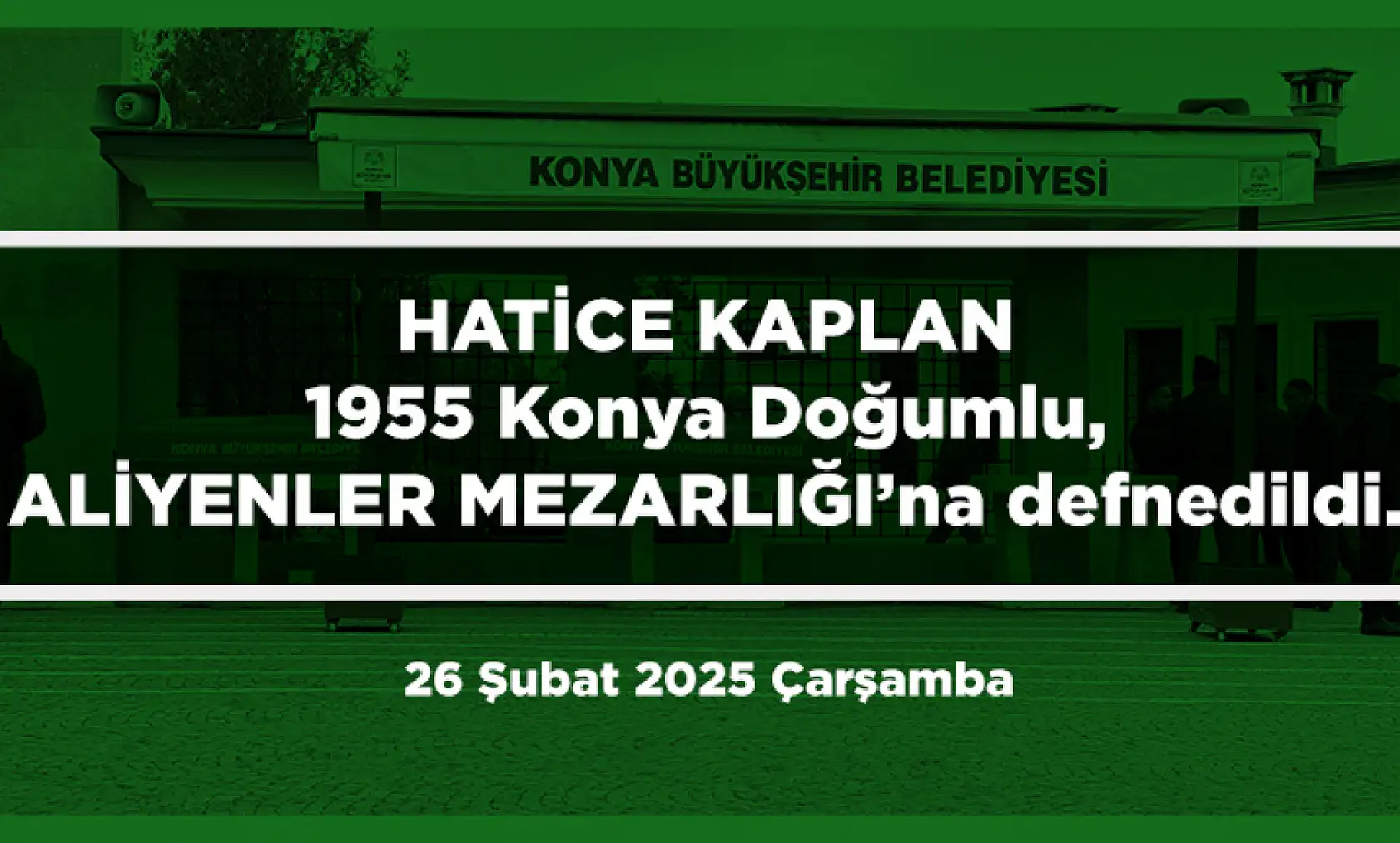 Konya'da Bugün 13 Kişi Toprağa Verildi