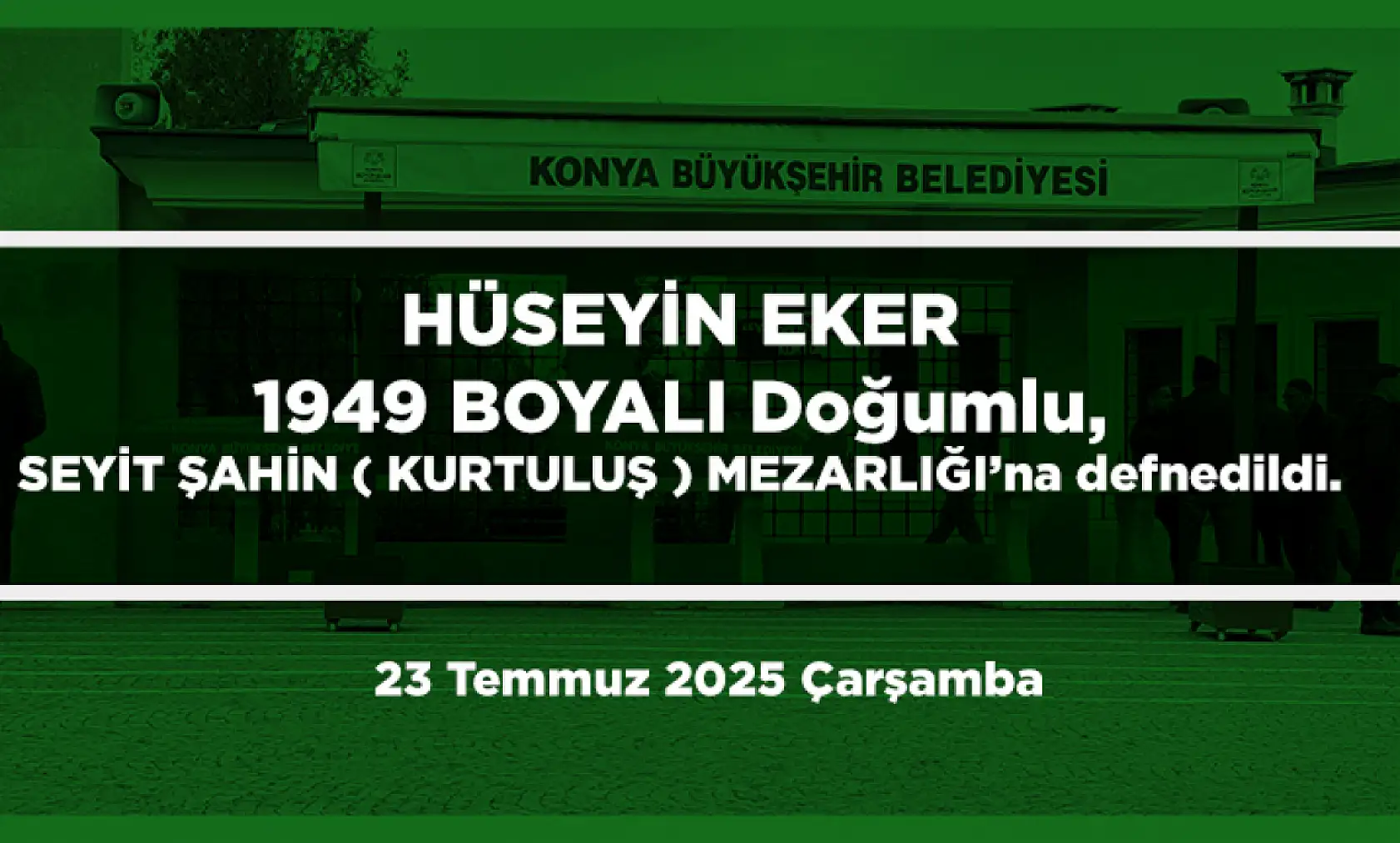 Konya'da 23 Temmuz'da 14 Kişi Hayatını Kaybetti