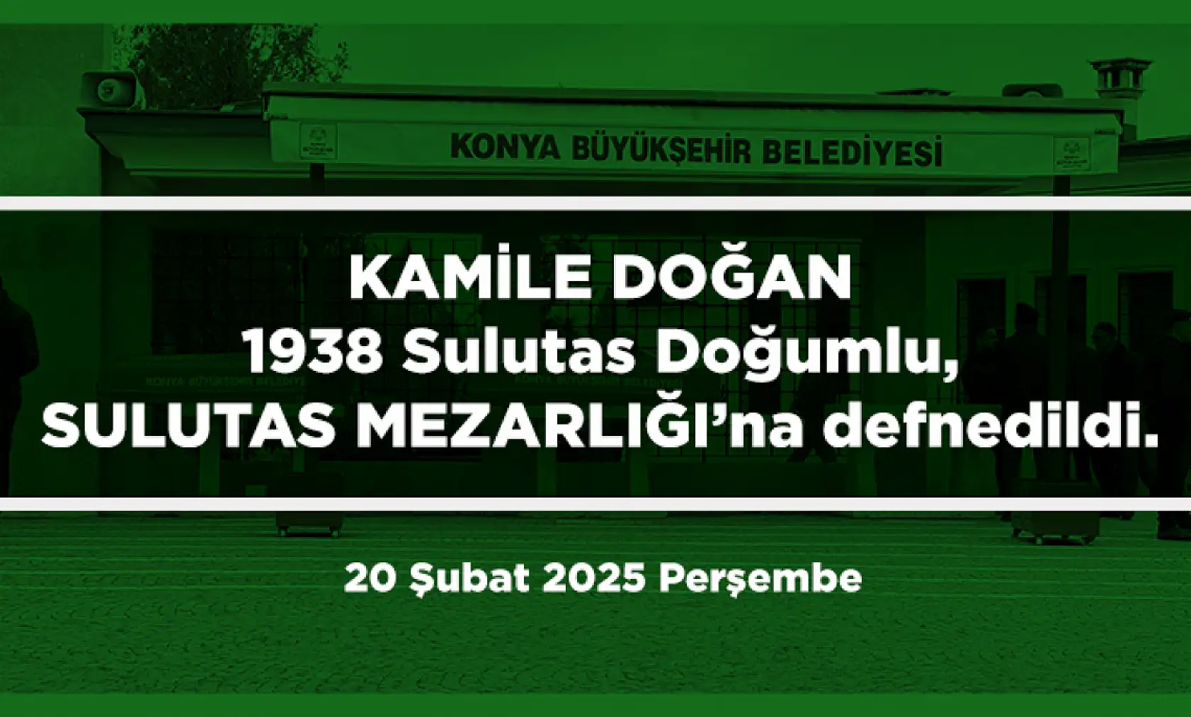 Konya'da Bugün 13 Kişi Toprağa Verildi