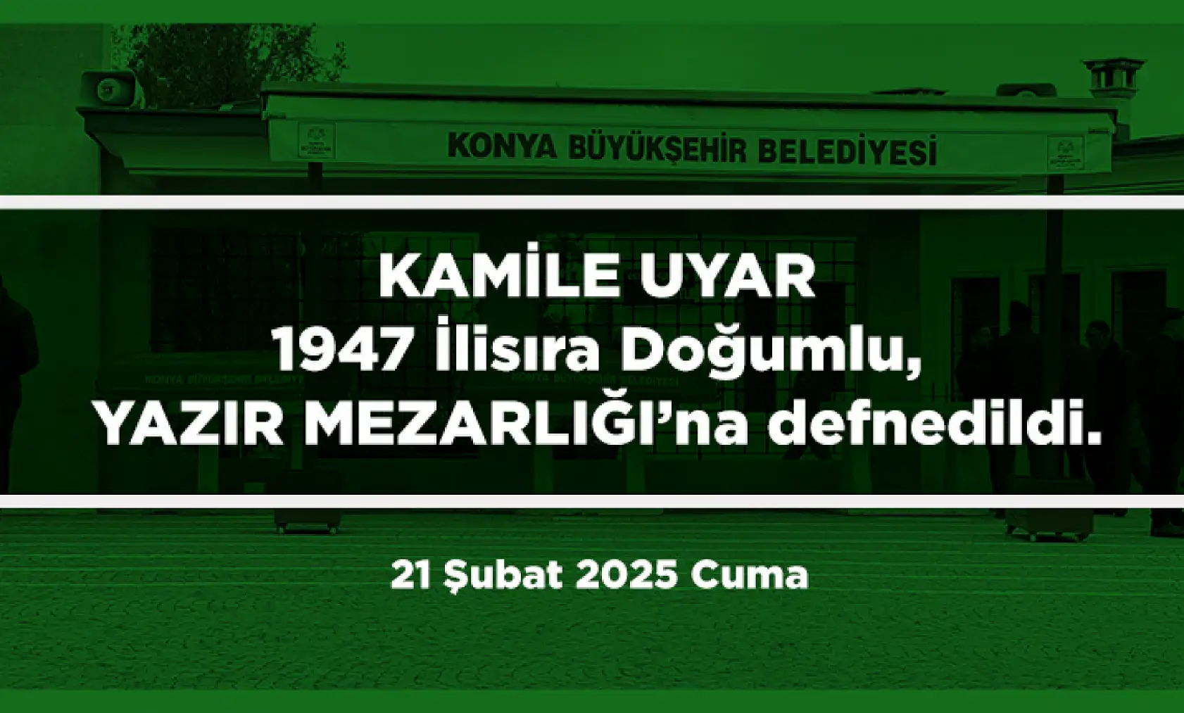 Konya'da Bugün 15 Kişi Toprağa Verildi