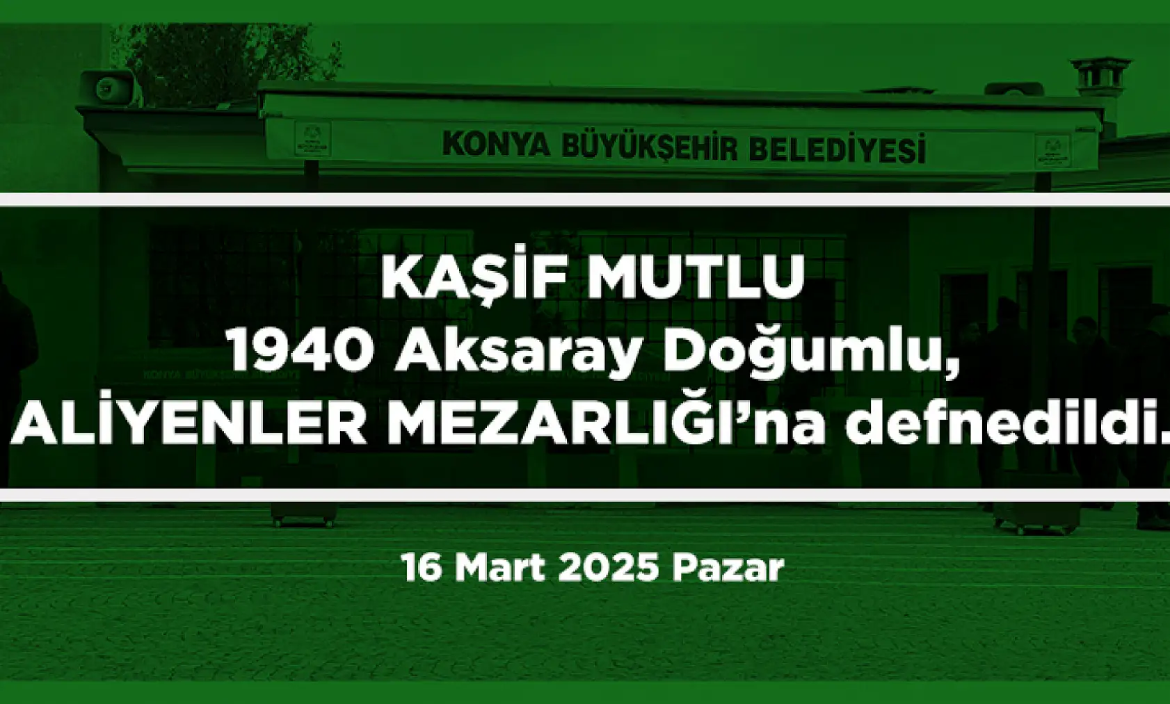 Konya'da Bugün 12 Kişi Toprağa Verildi