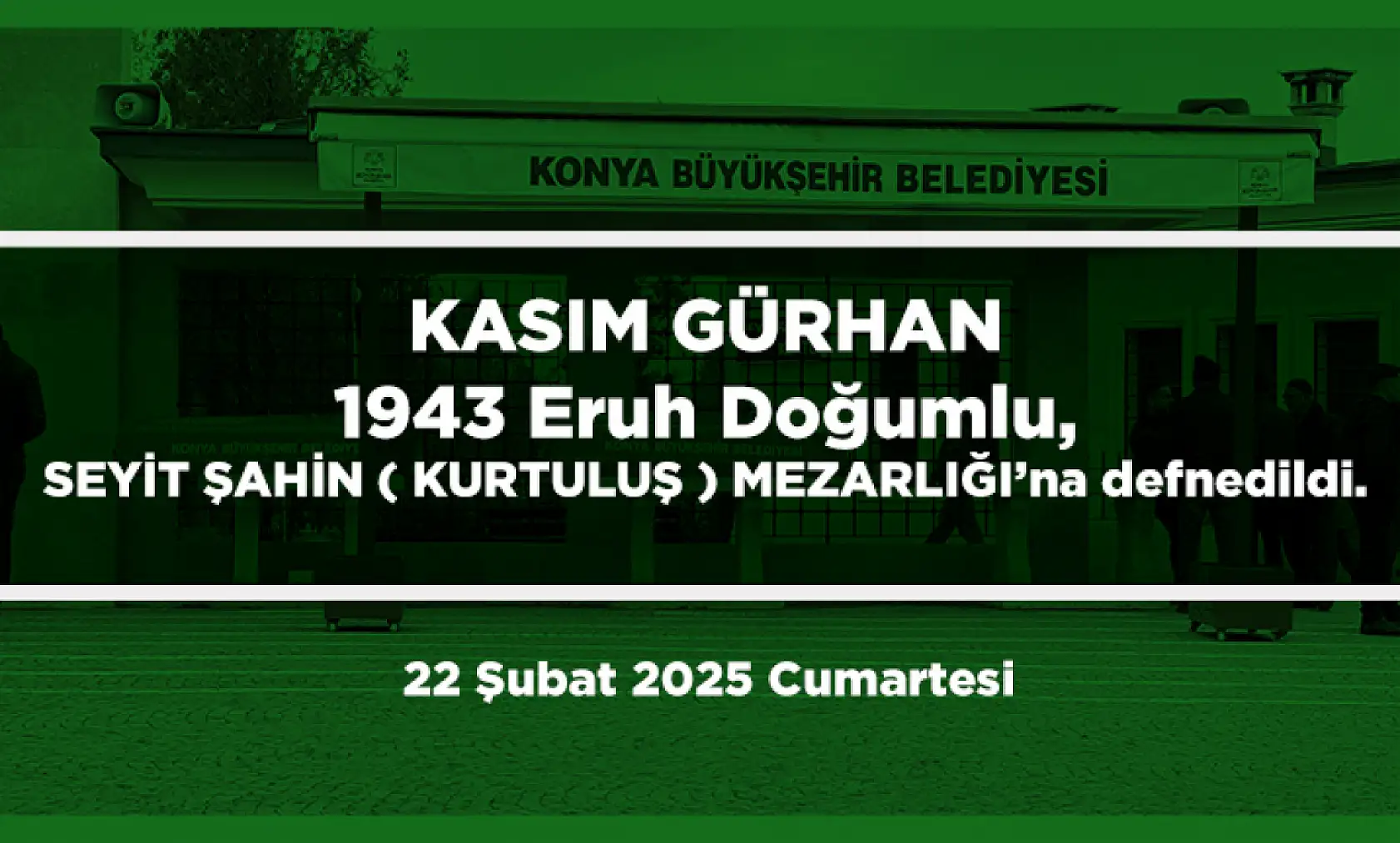 Konya'da Bugün 22 Kişi Toprağa Verildi
