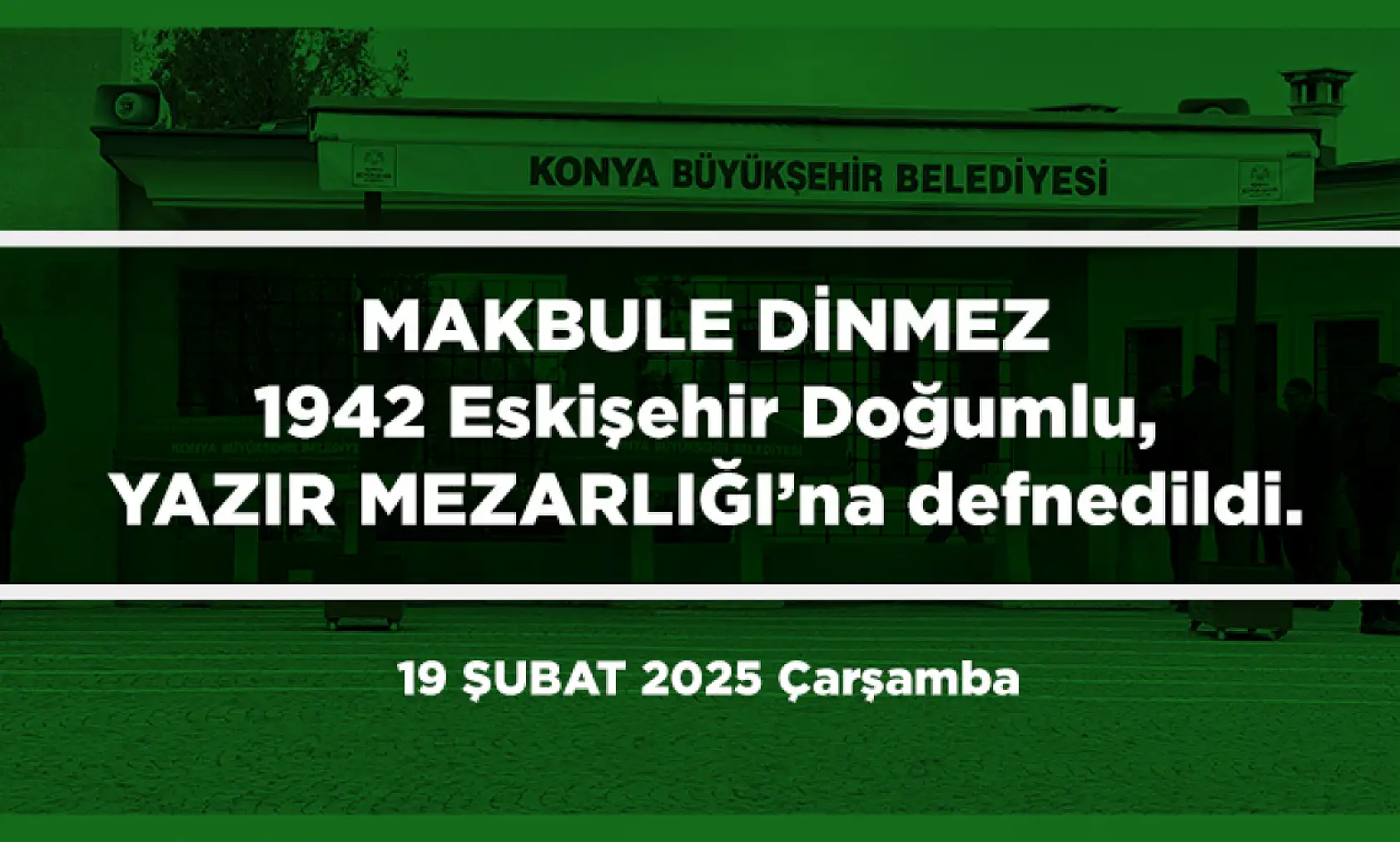 Konya'da Bugün 13 Kişi Toprağa Verildi