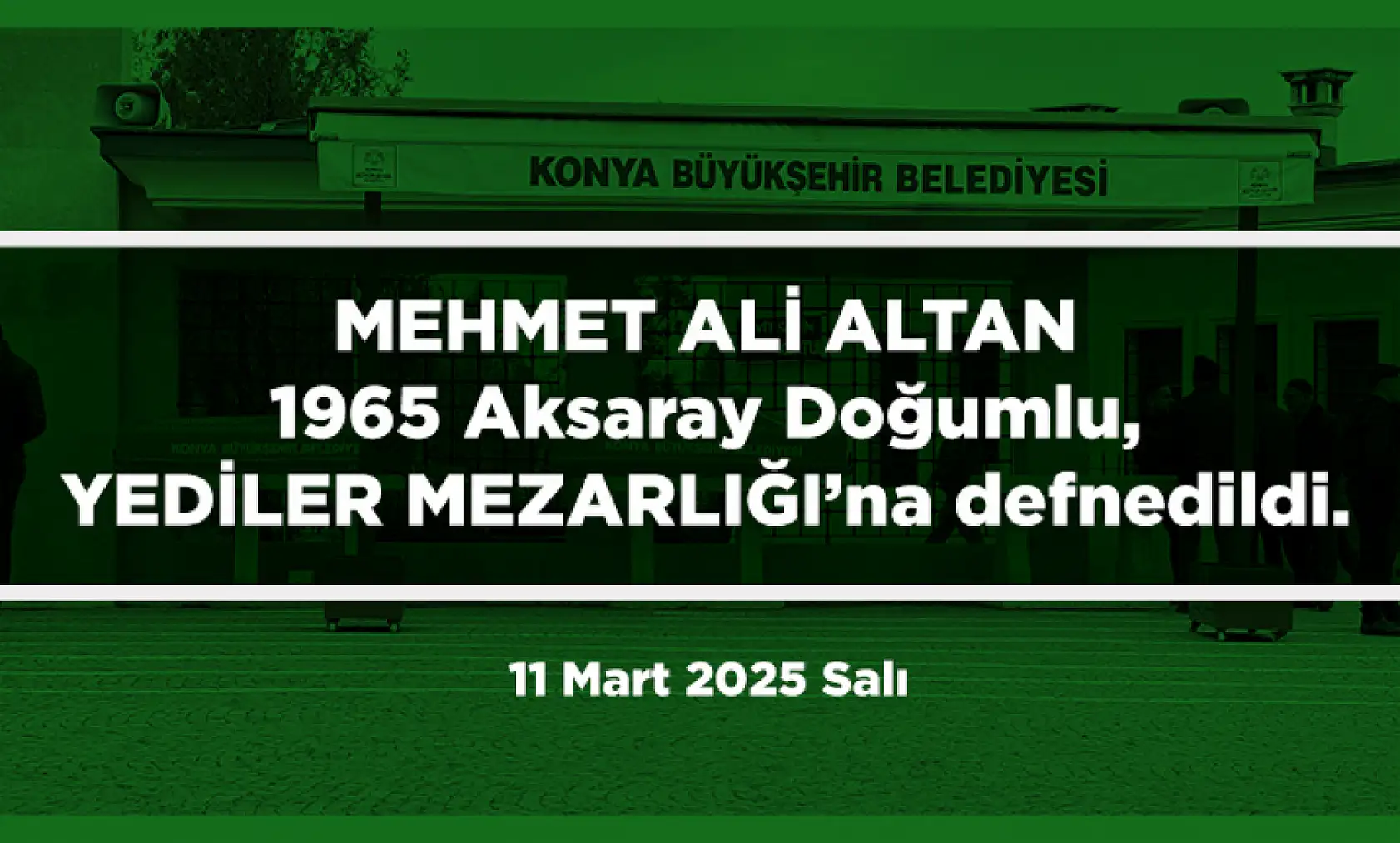 Konya'da Bugün 22 Kişi Toprağa Verildi