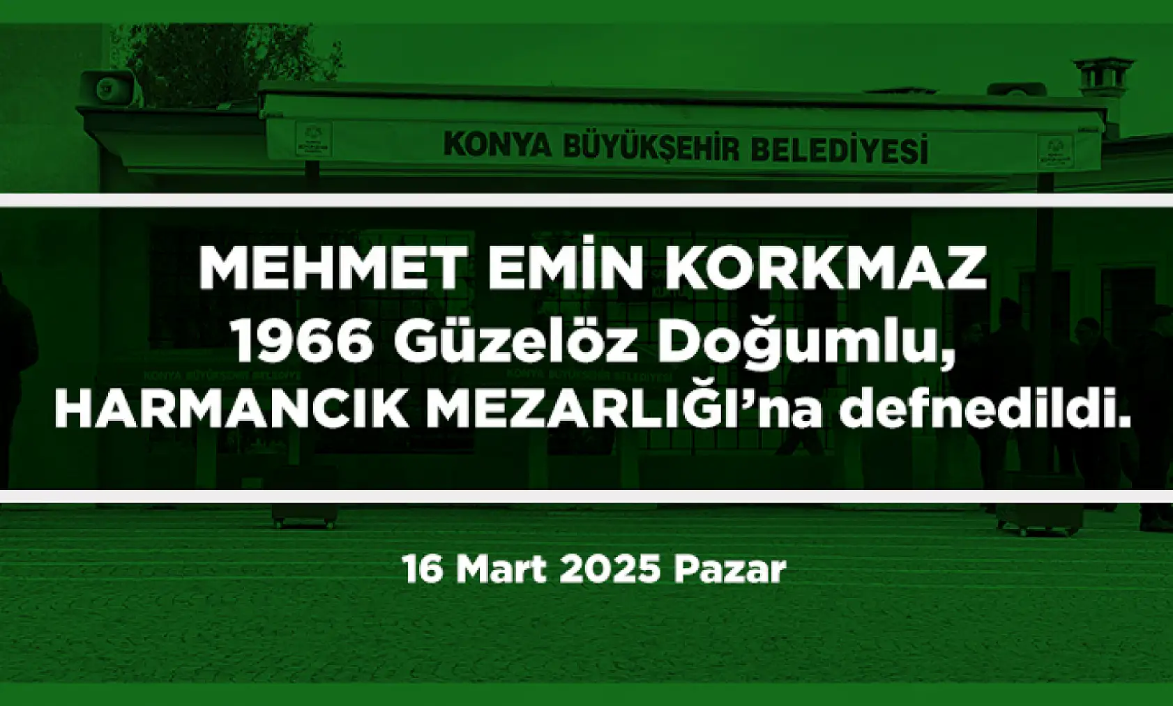 Konya'da Bugün 12 Kişi Toprağa Verildi
