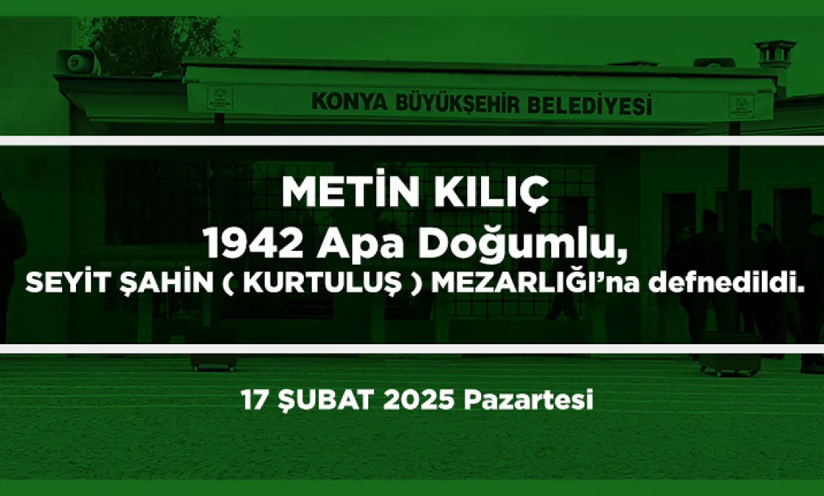 Konya'da Bugün 15 Kişi Toprağa Verildi