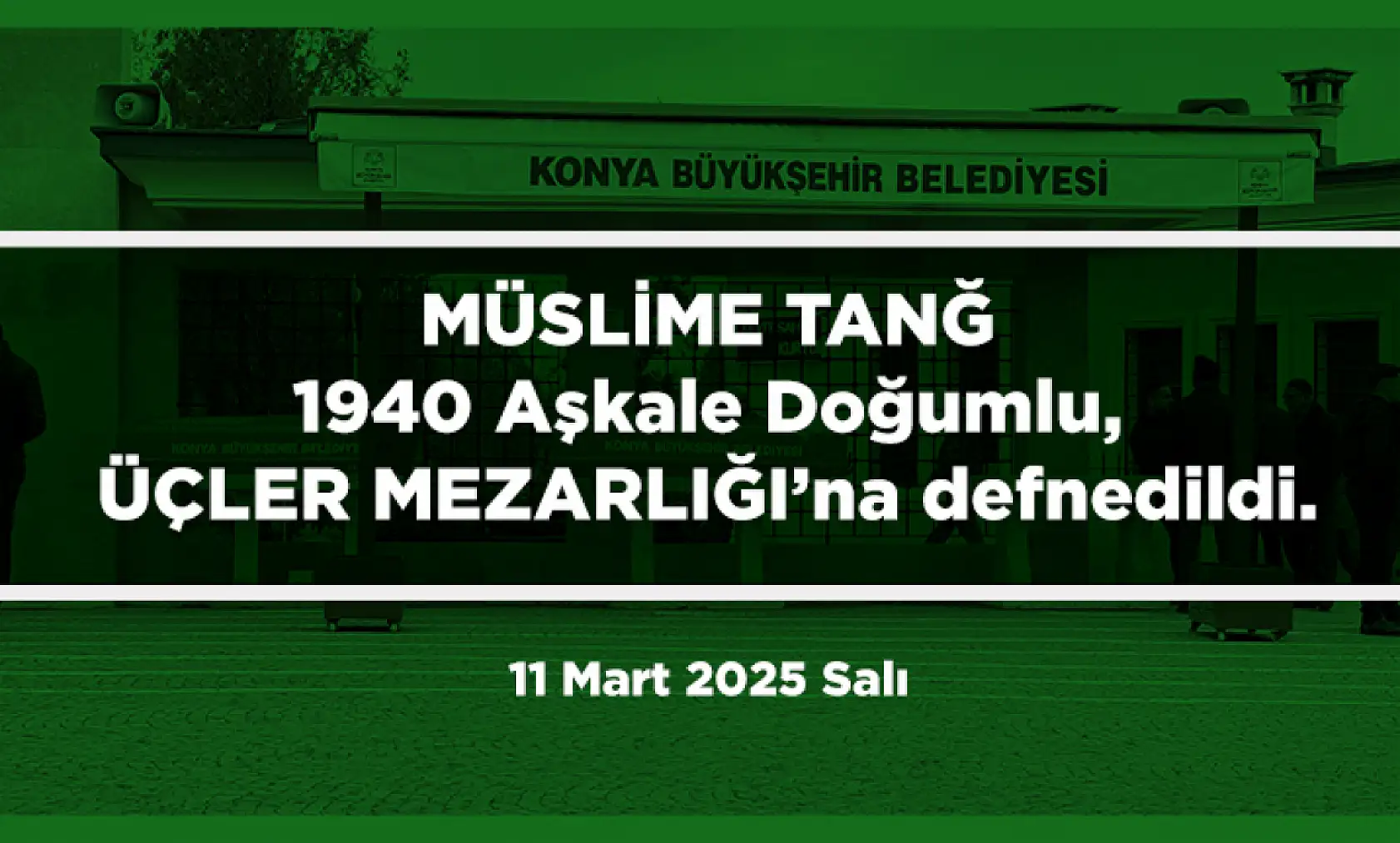 Konya'da Bugün 22 Kişi Toprağa Verildi