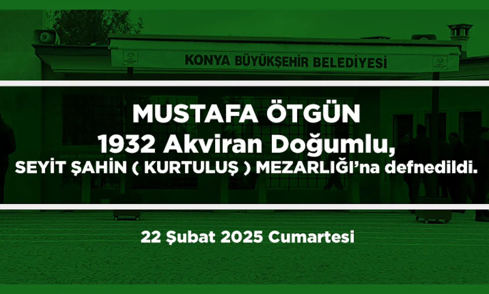 Konya'da Bugün 22 Kişi Toprağa Verildi