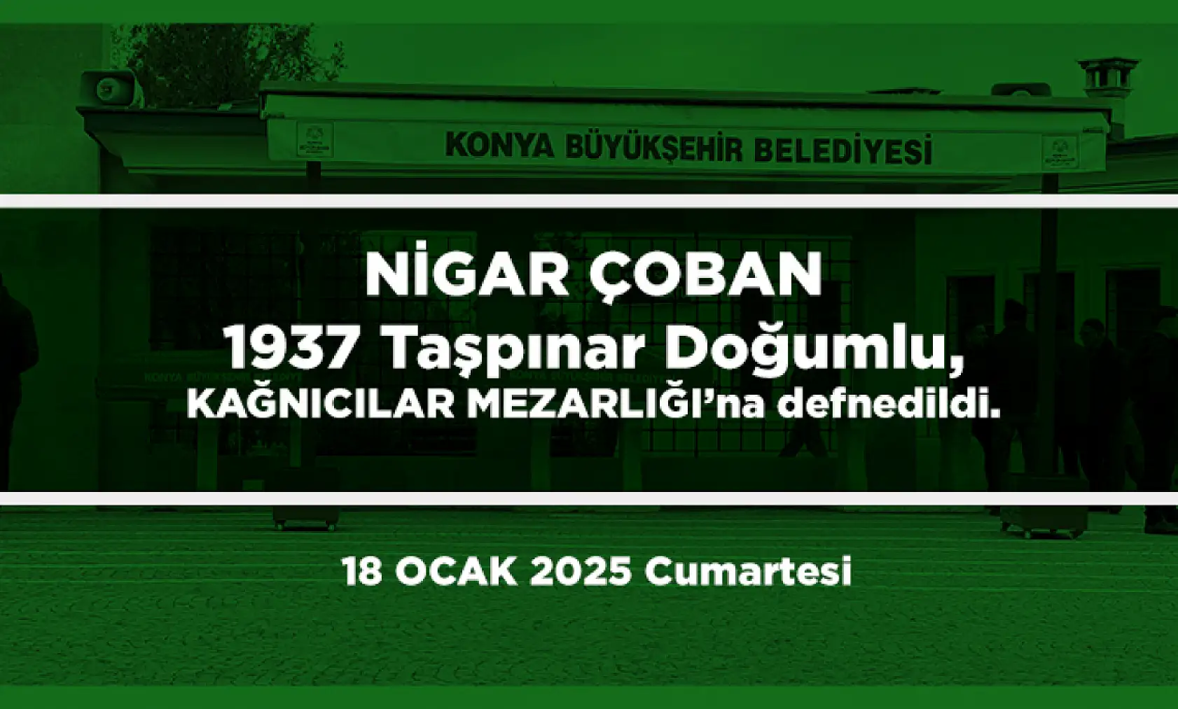 Konya'da Bugün 20 Kişi Toprağa Verildi
