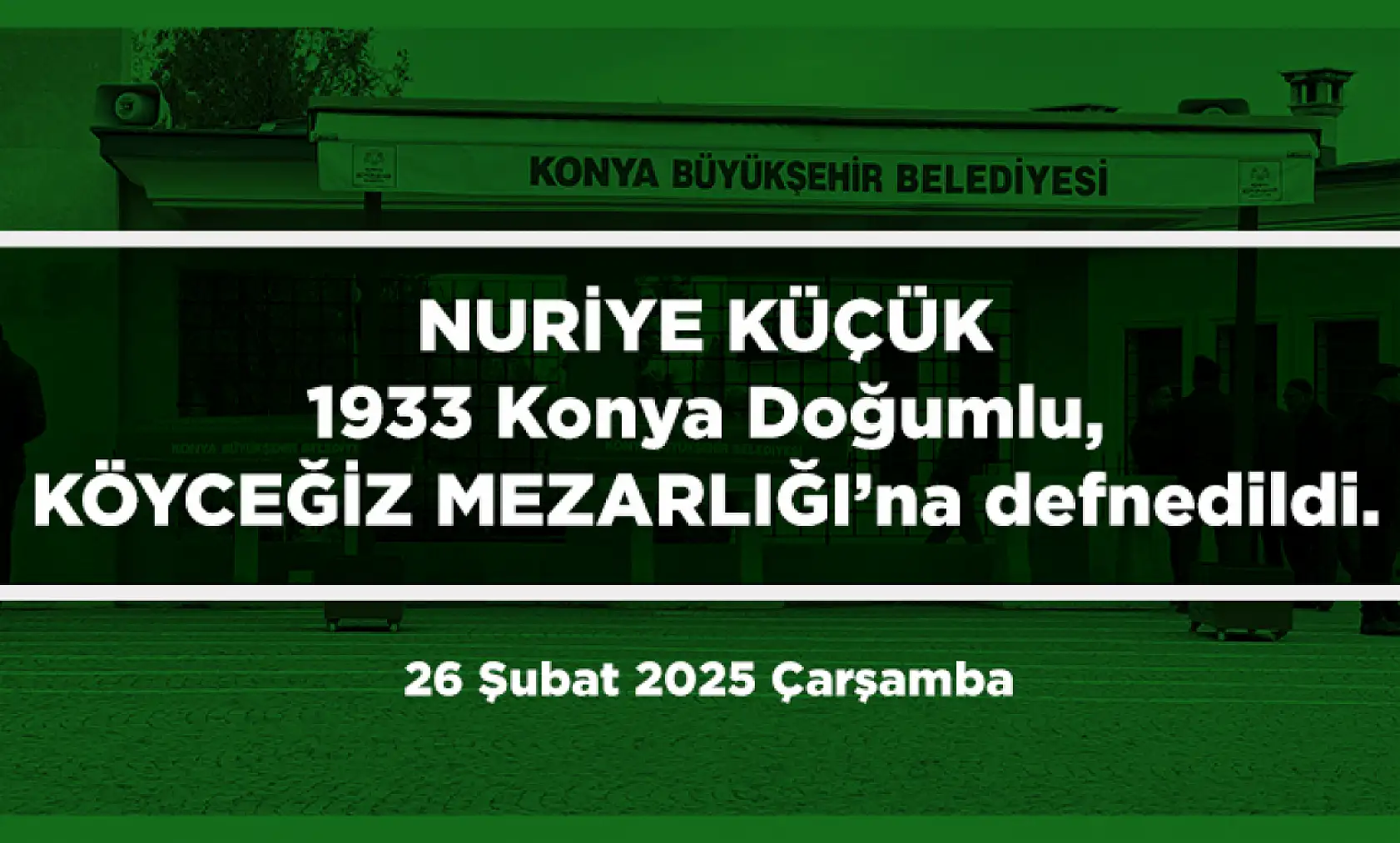 Konya'da Bugün 13 Kişi Toprağa Verildi